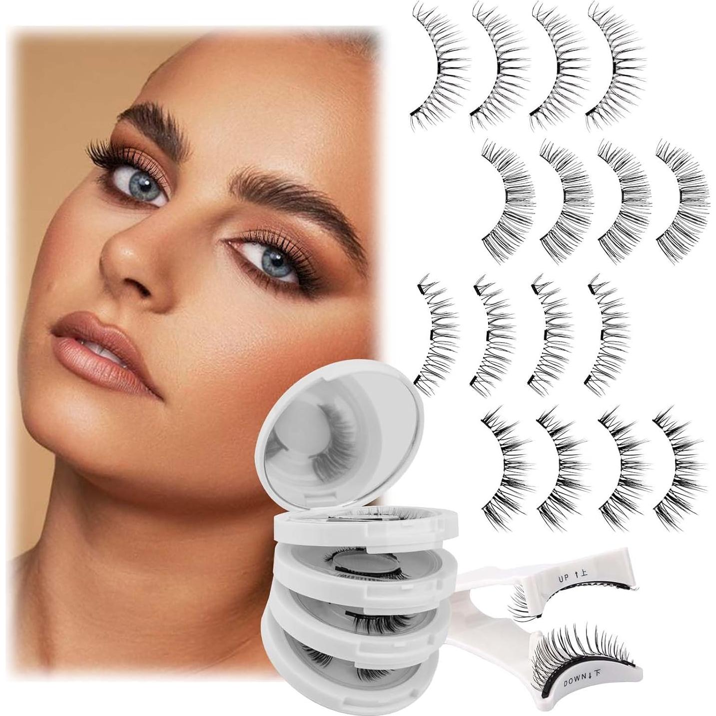 Pestañas Magnéticas FADLASH Reutilizables 4 Pares con Aplicador