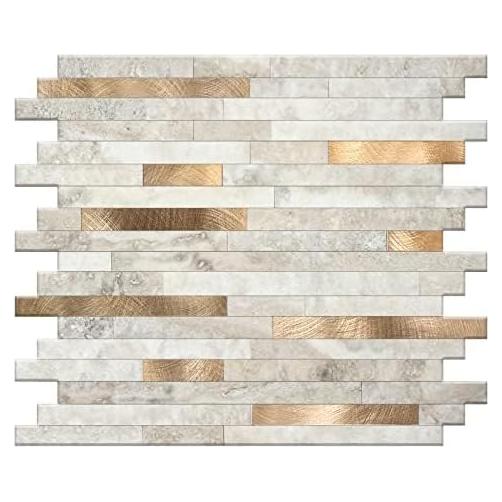 Azulejos Autoadhesivos KASARO 29x26.9cm Beige Dorado