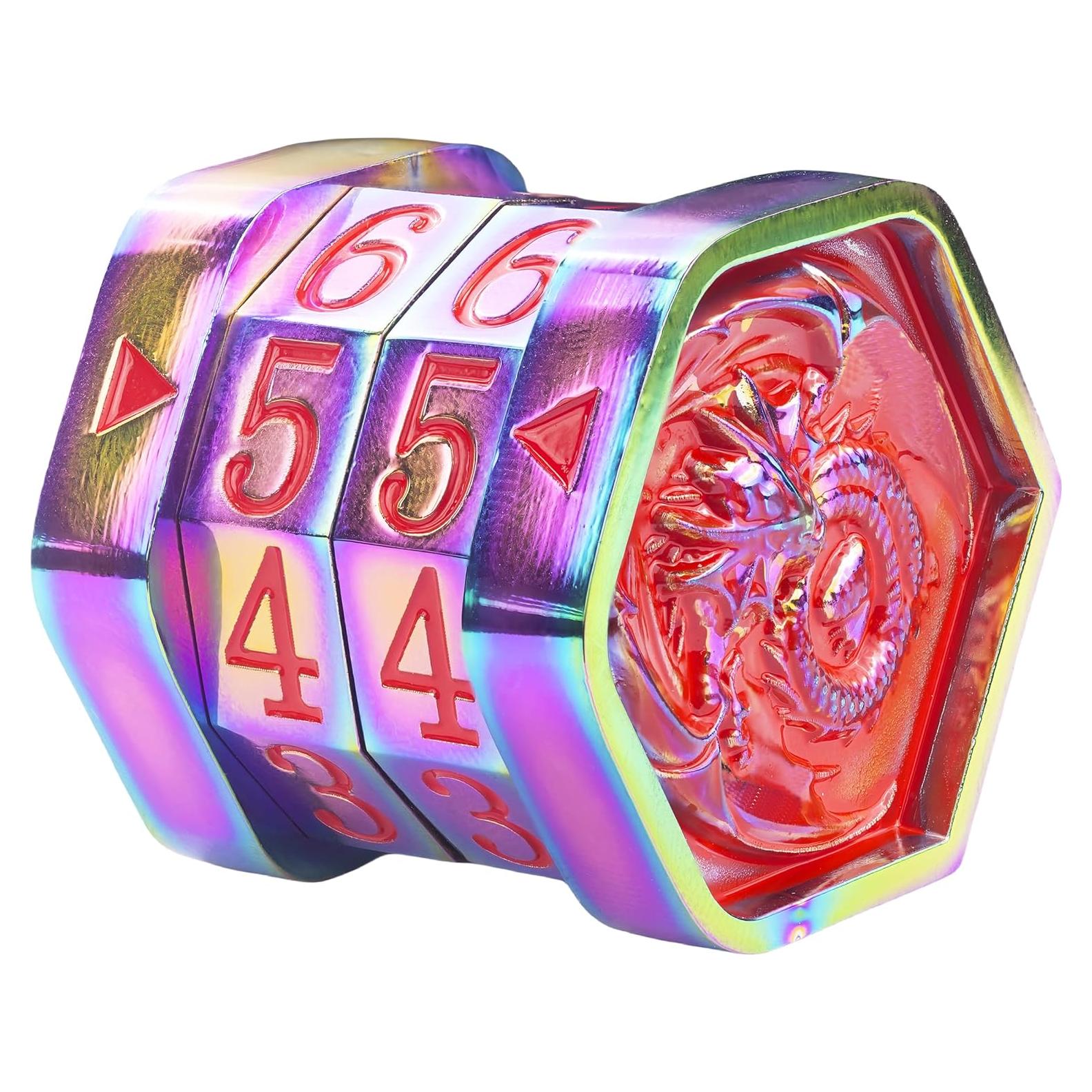 Contador de Vida MTG ALOBGHDC Metal Rojo Doble Anillo 0-99