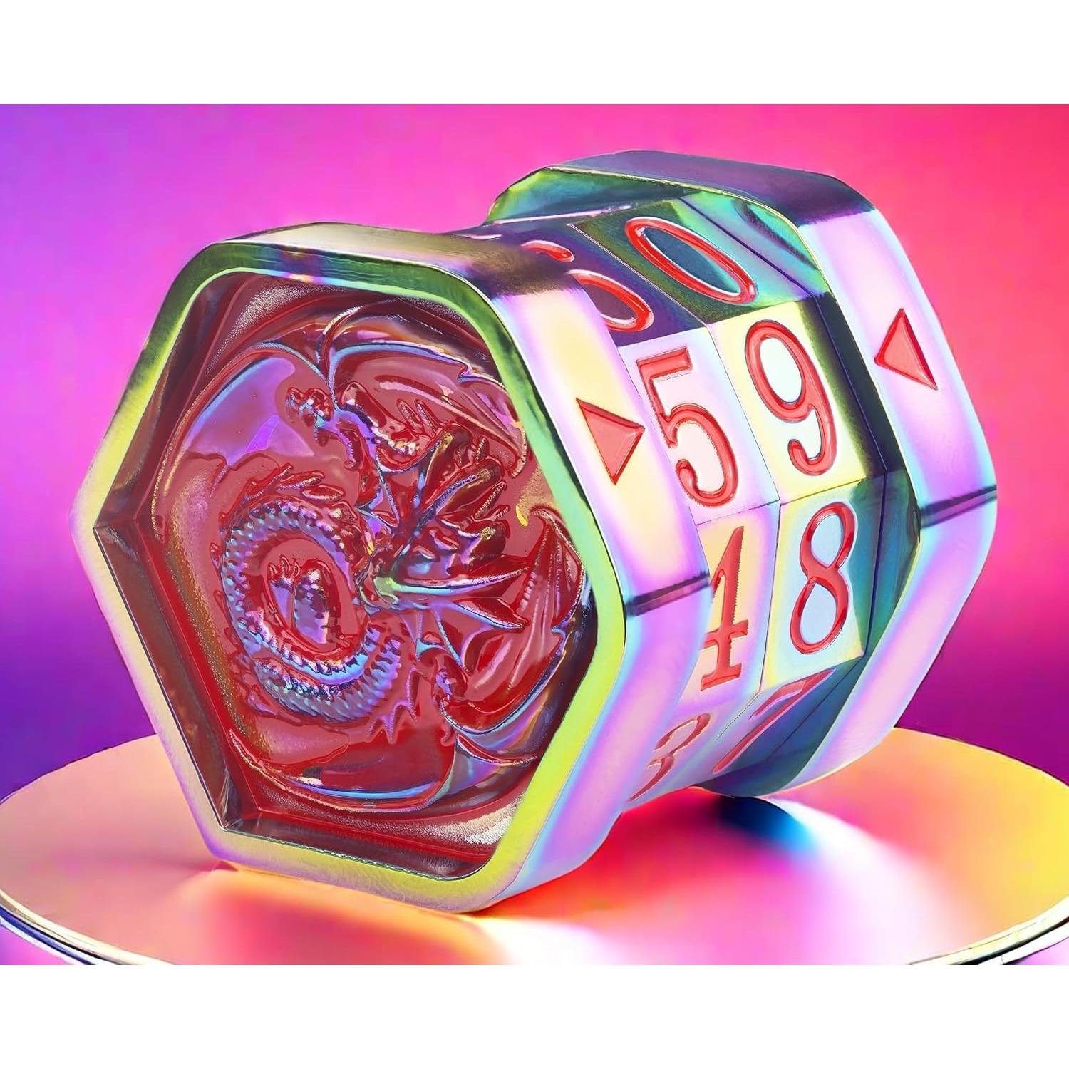 Contador de Vida MTG ALOBGHDC Metal Rojo Doble Anillo 0-99