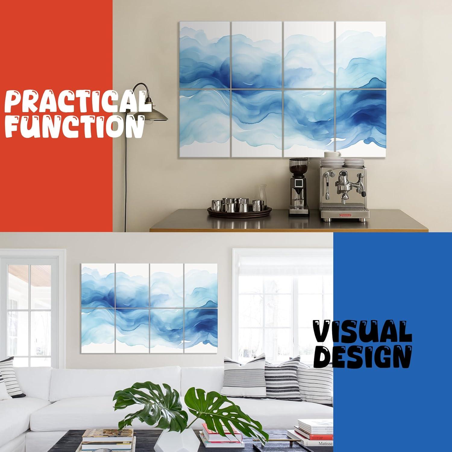 Paquete de 8 Paneles Acústicos Art Autoadhesivos 121.9x81.3cm