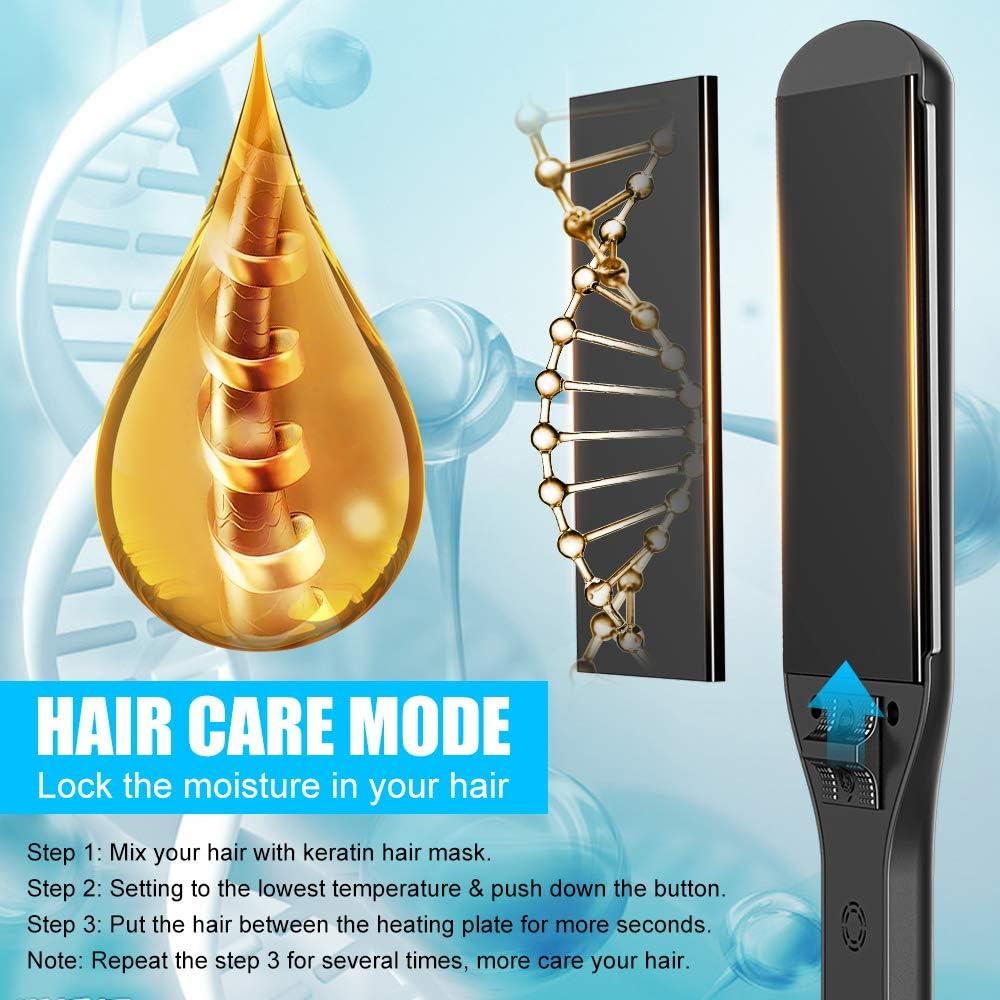 Plancha de Pelo Profesional BCWAY Titanio Flotante 5 Temperaturas