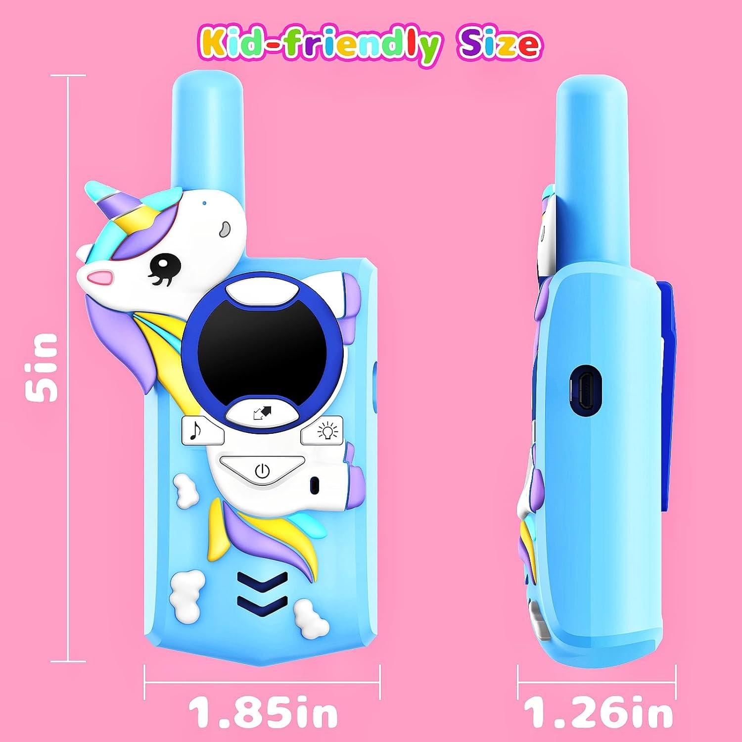 Walkie Talkies Recargables Cozfemini Unicornio 3 Canales 3.22 km