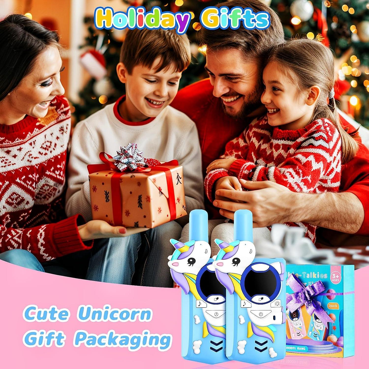 Walkie Talkies Recargables Cozfemini Unicornio 3 Canales 3.22 km