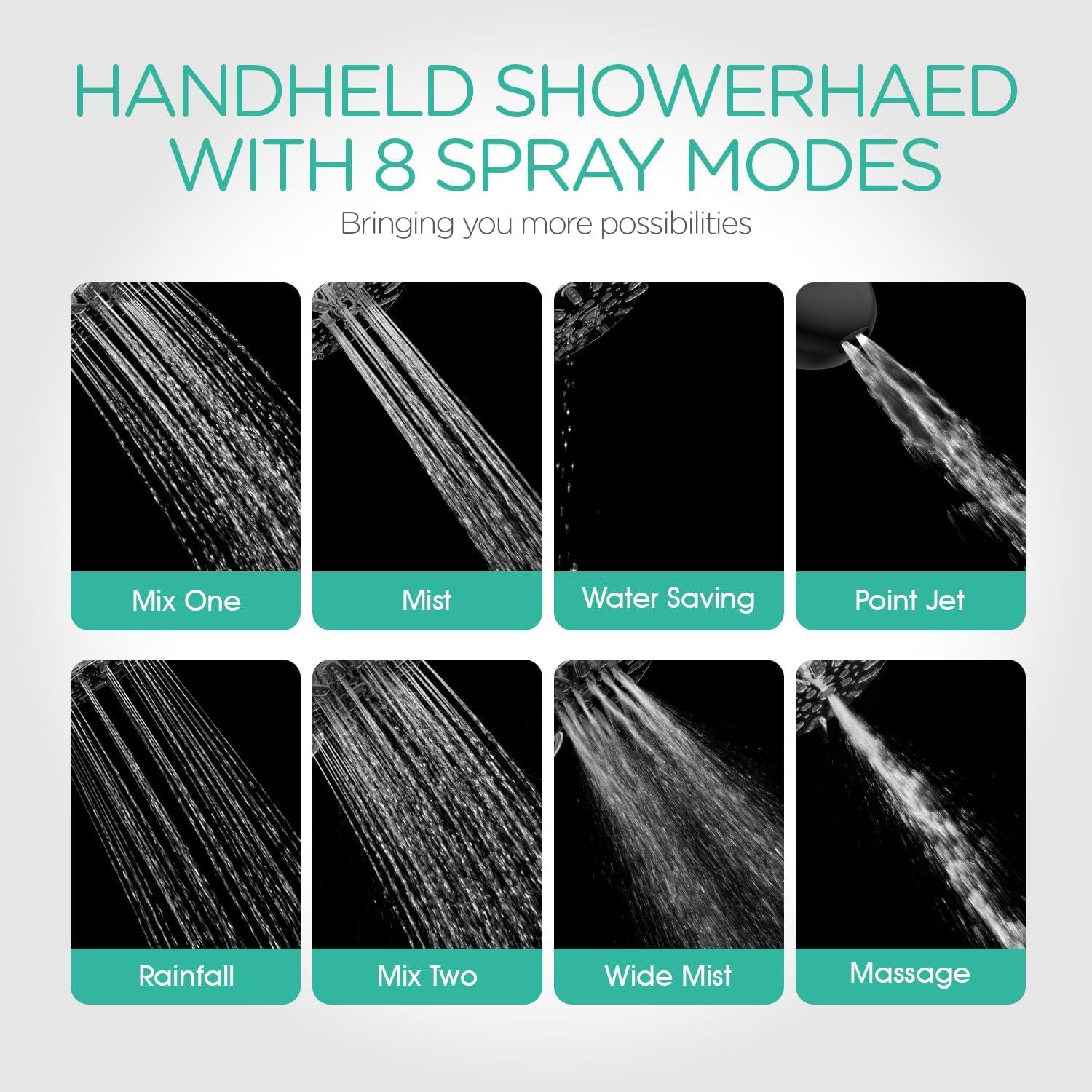 Cabezal de Ducha VOYOR-HEALTH SH101 Alta Presión 8 Modos