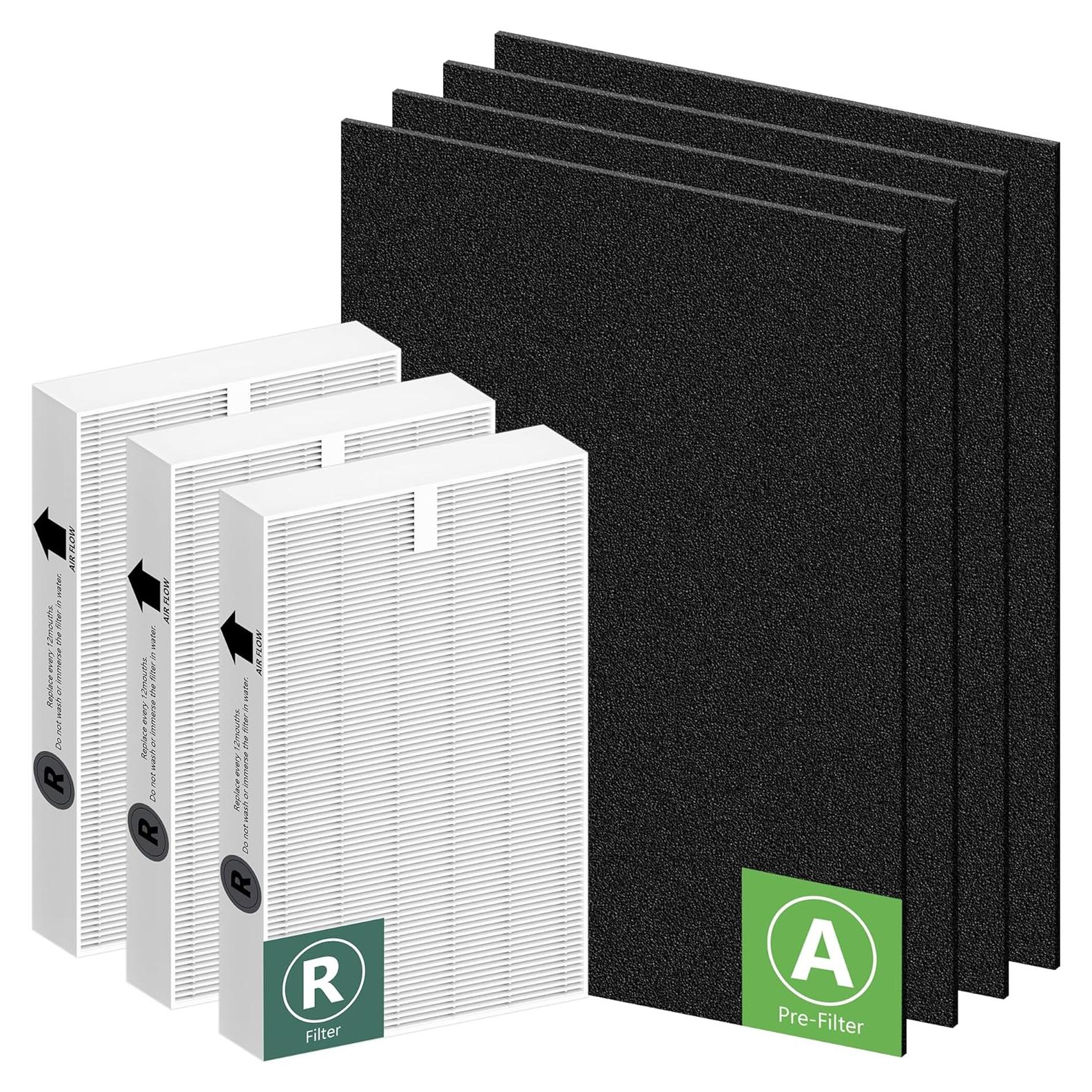 Reemplazo Filtro HEPA HPA300 Funmit 3 HEPA + 4 Carbón