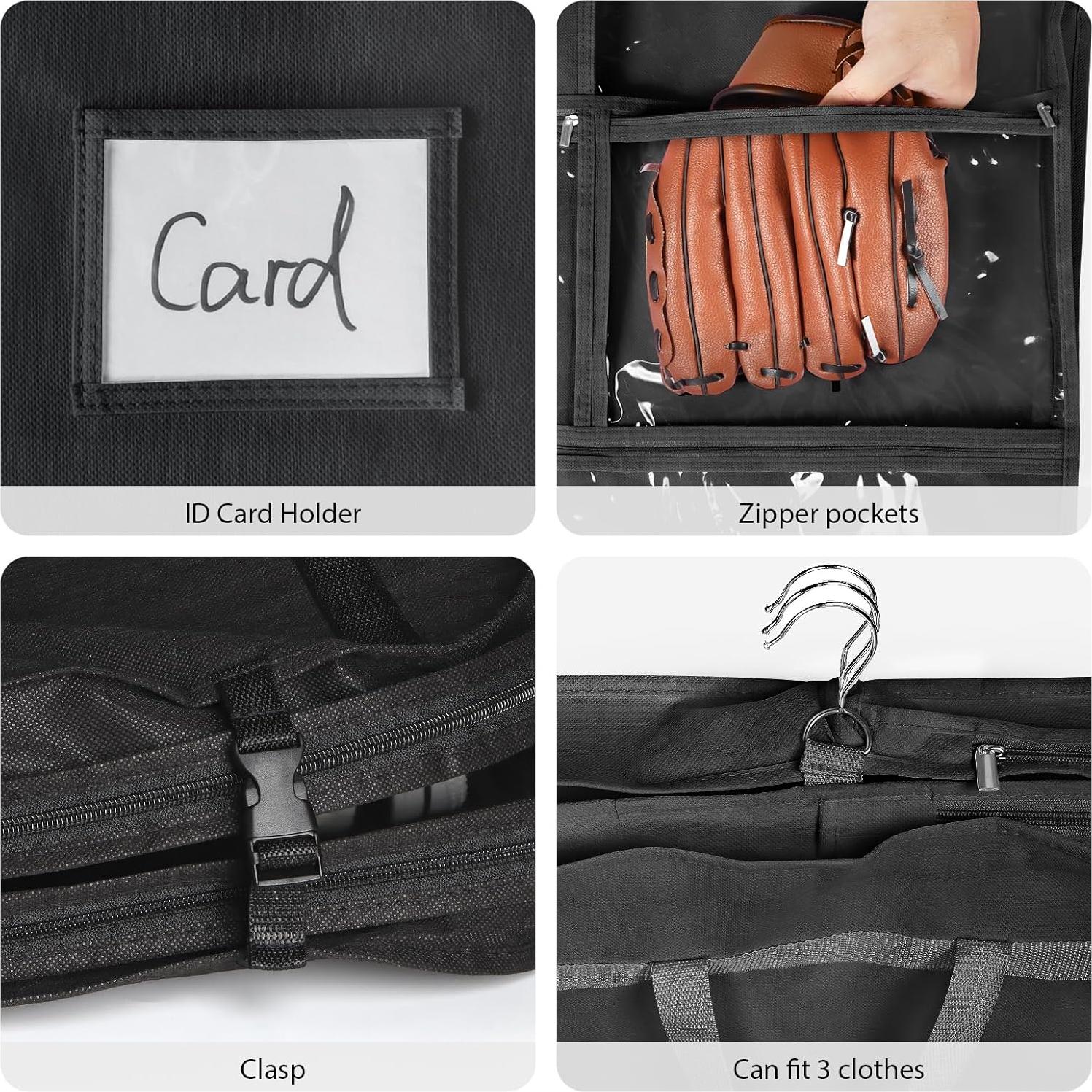 Bolsa de Traje de Danza Univivi 50 Pulgadas Negra con Bolsillos