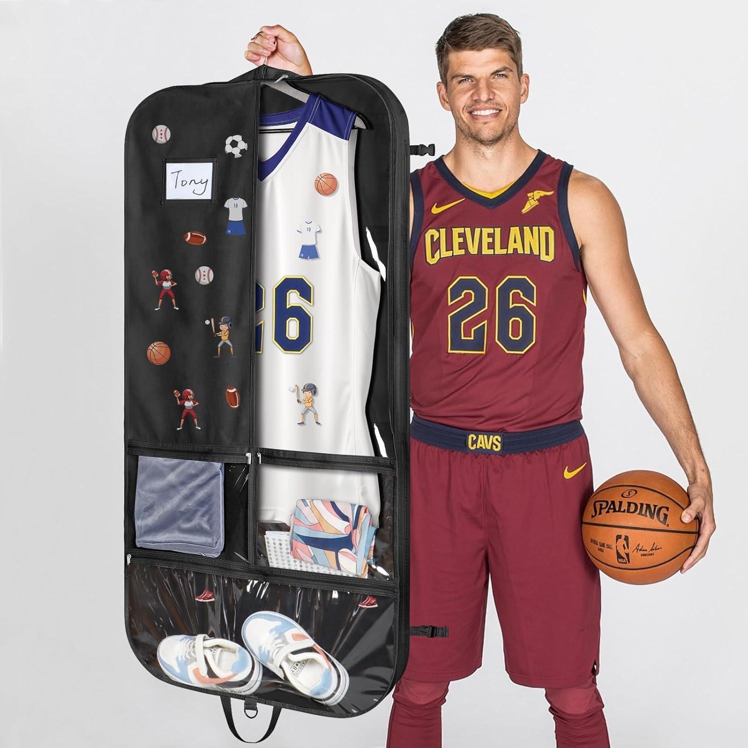 Bolsa de Traje de Danza Univivi 50 Pulgadas Negra con Bolsillos