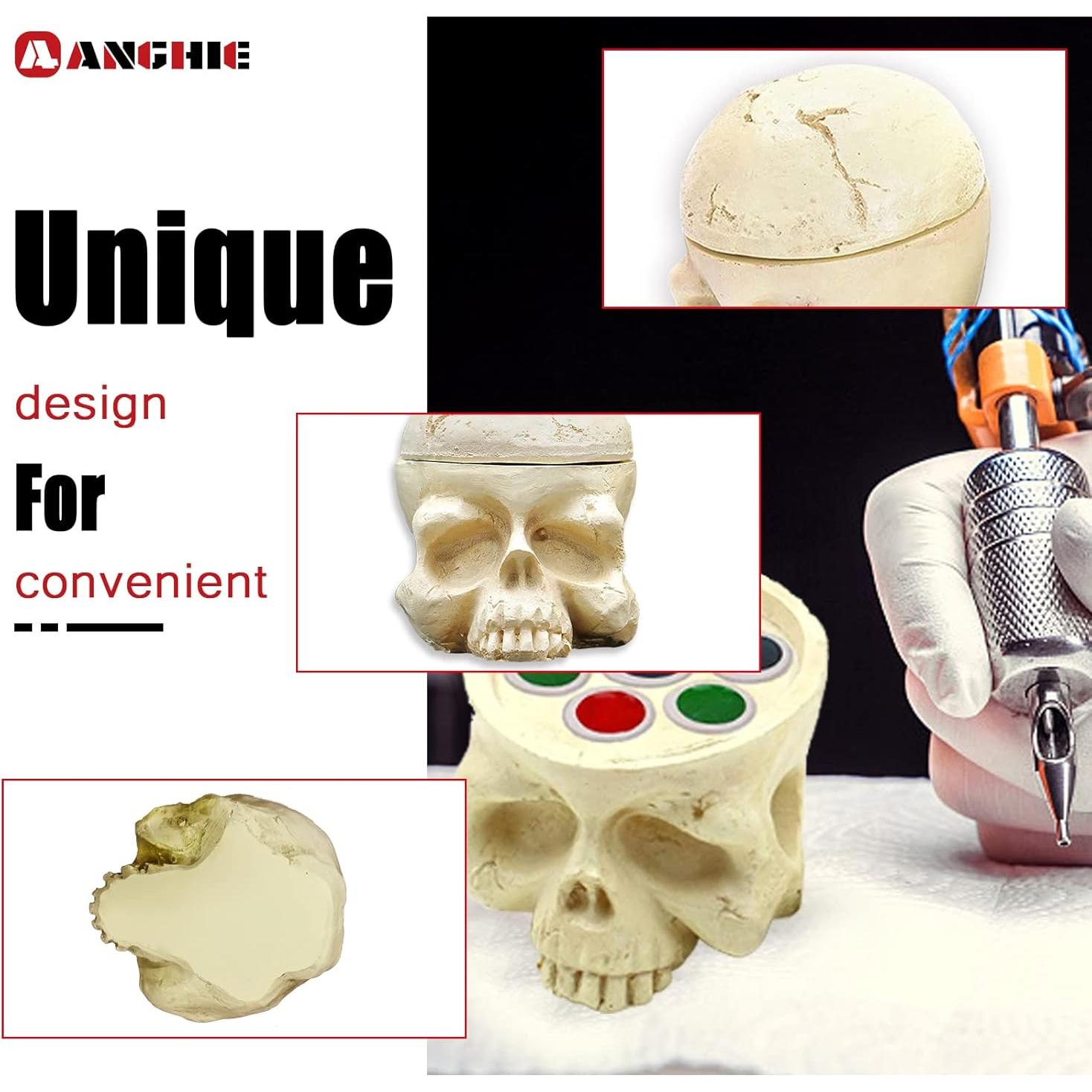 Soporte de Tinta para Tatuajes Anghie con 100 Tapas Grandes