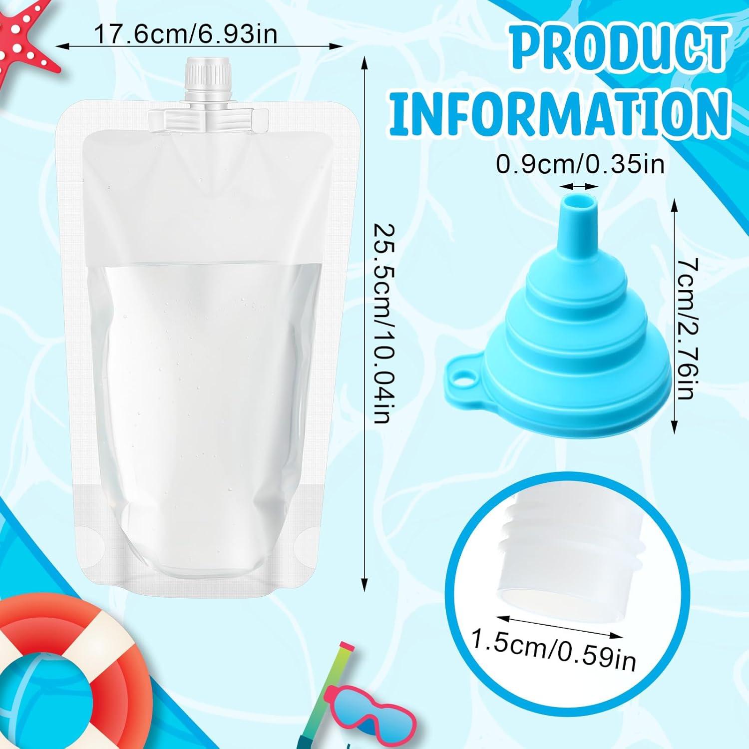 Bolsas de Jugo Reutilizables Patelai 50 Piezas 32 oz