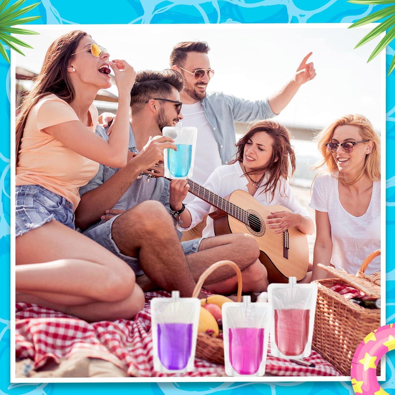 Bolsas de Jugo Reutilizables Patelai 50 Piezas 32 oz