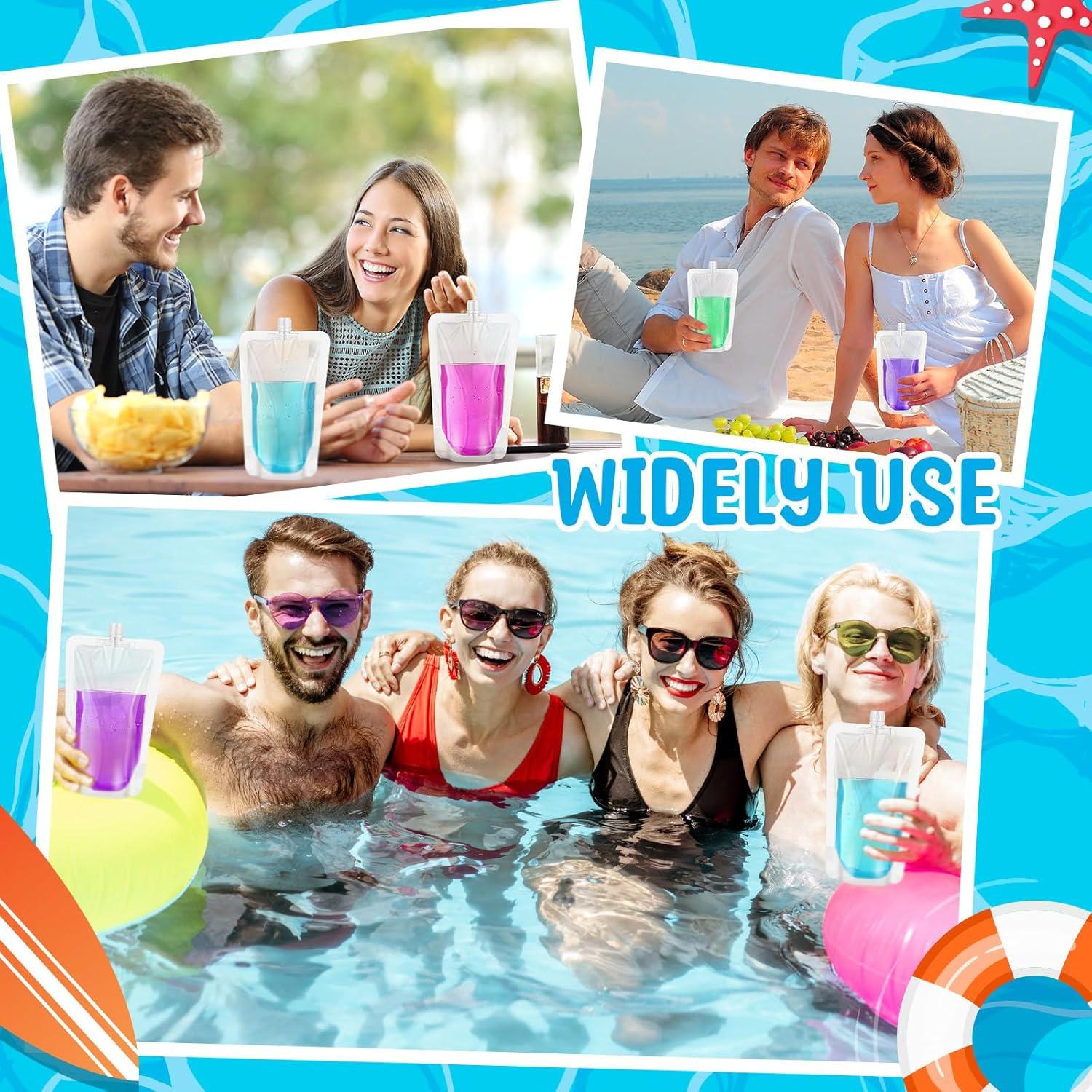 Bolsas de Jugo Reutilizables Patelai 50 Piezas 32 oz