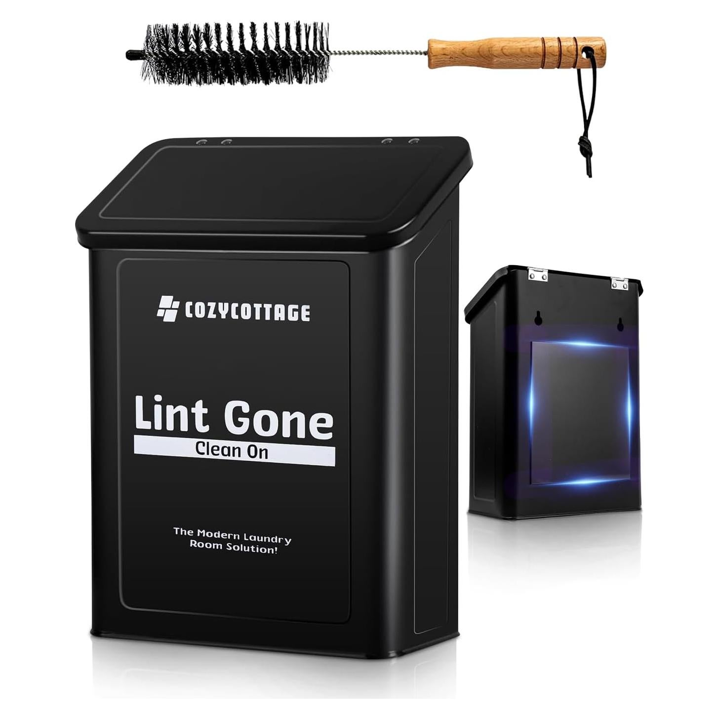 Contenedor Magnético de Pelusa COZYCOTTAGE 10L Negro