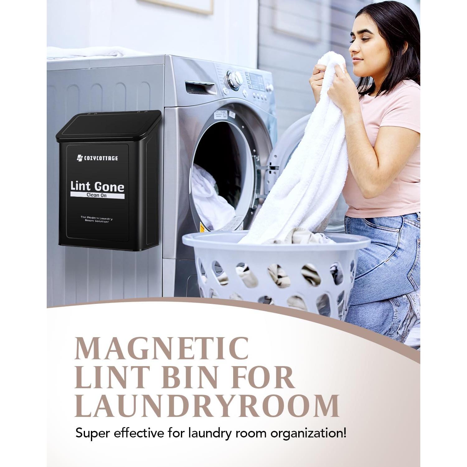 Contenedor Magnético de Pelusa COZYCOTTAGE 10L Negro