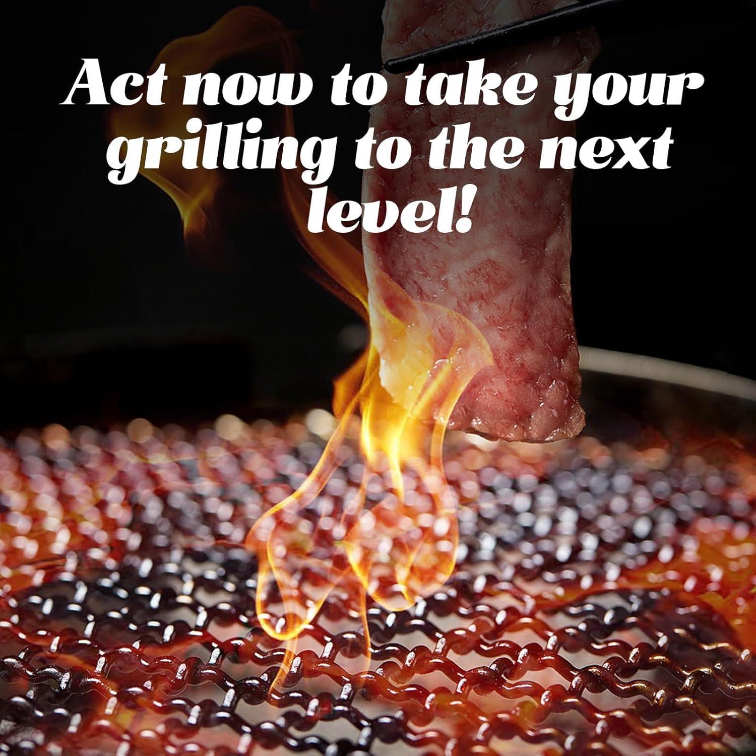 Rejillas desechables para parrilla ciAmore - 10 piezas 30x40 cm