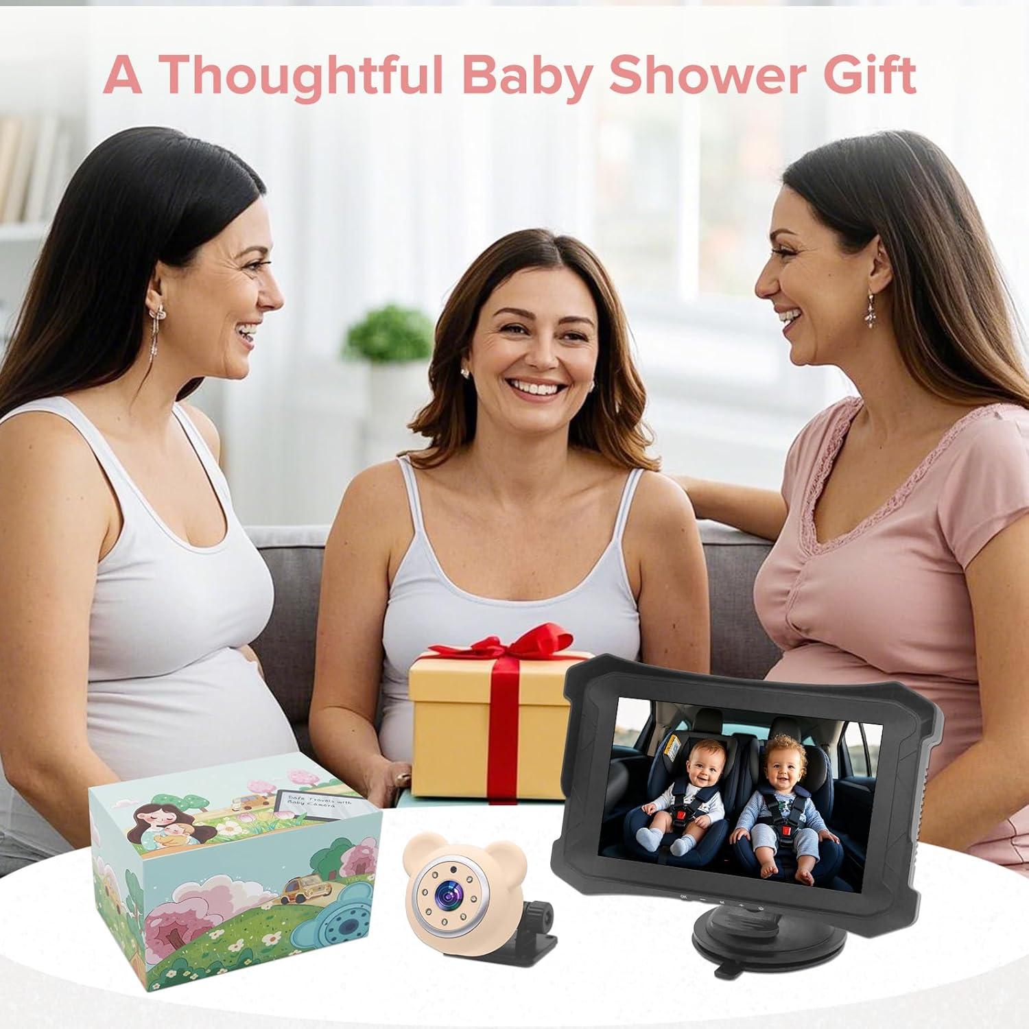 Cámara de coche para bebés VSSTECH con visión nocturna 5"