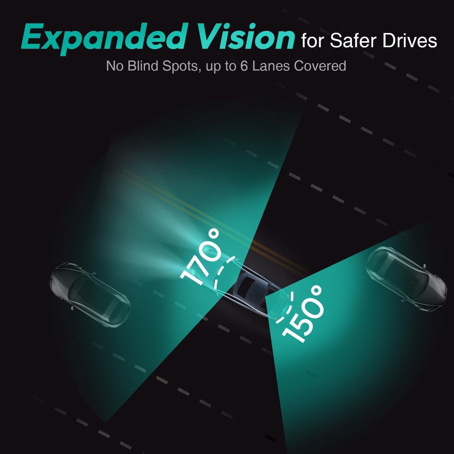 Cámara Dash 4K BOTSLAB G980H con Monitor 24/7 y GPS