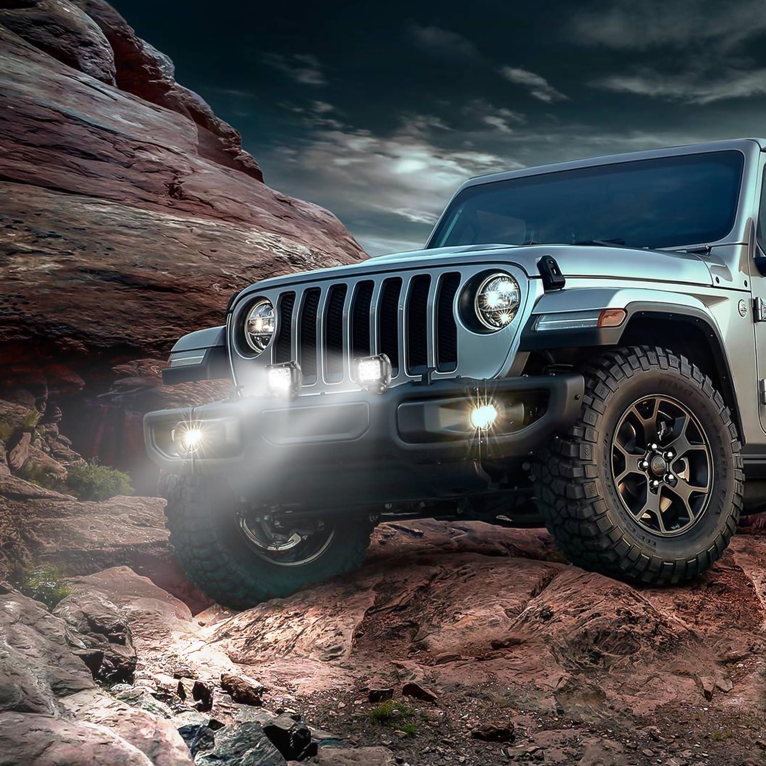 Nilight Luz LED Inundación 18W 1260LM para Vehículos 12V 24V