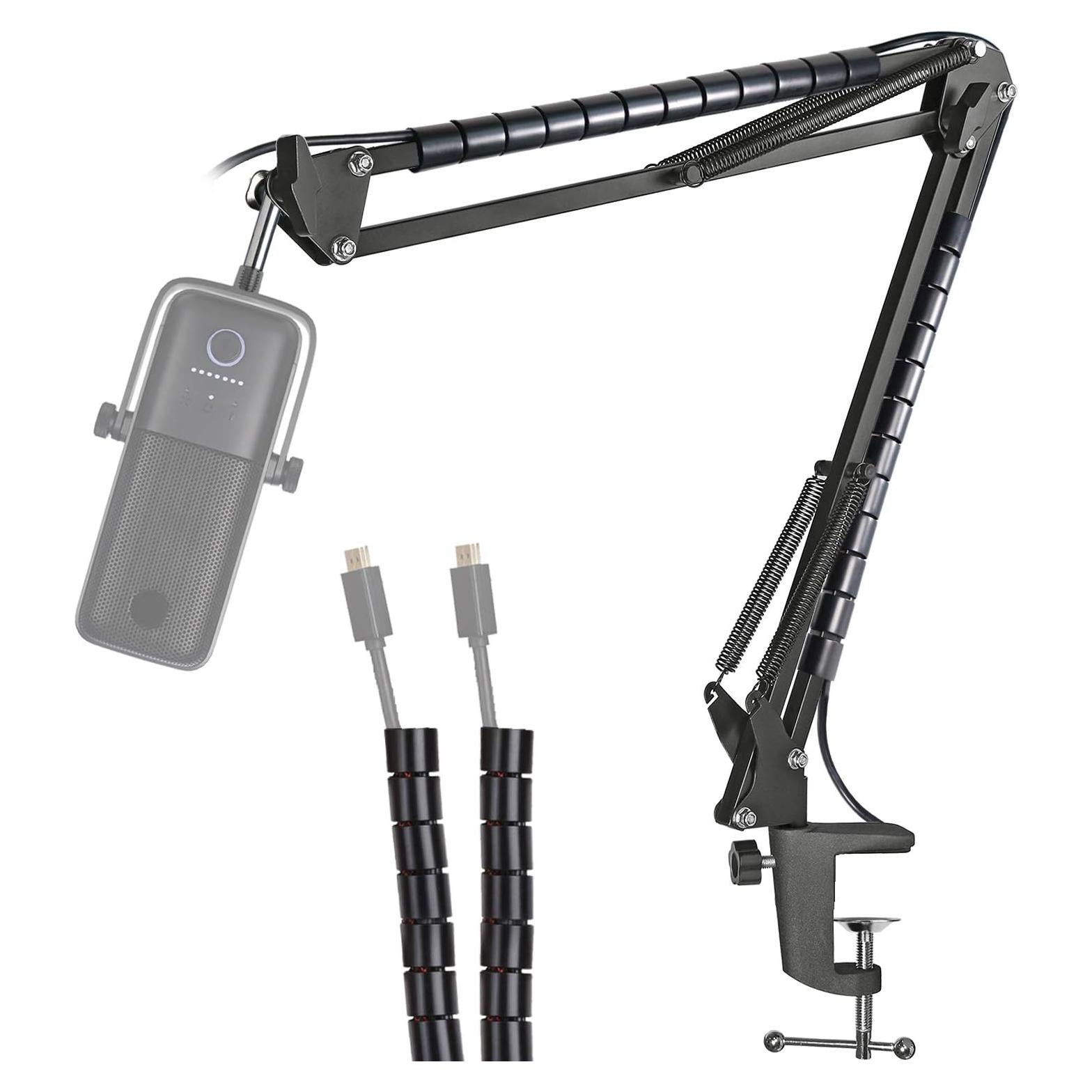 Brazo de Micrófono YOUSHARES Wave 3 Ajustable con Manga de Cable