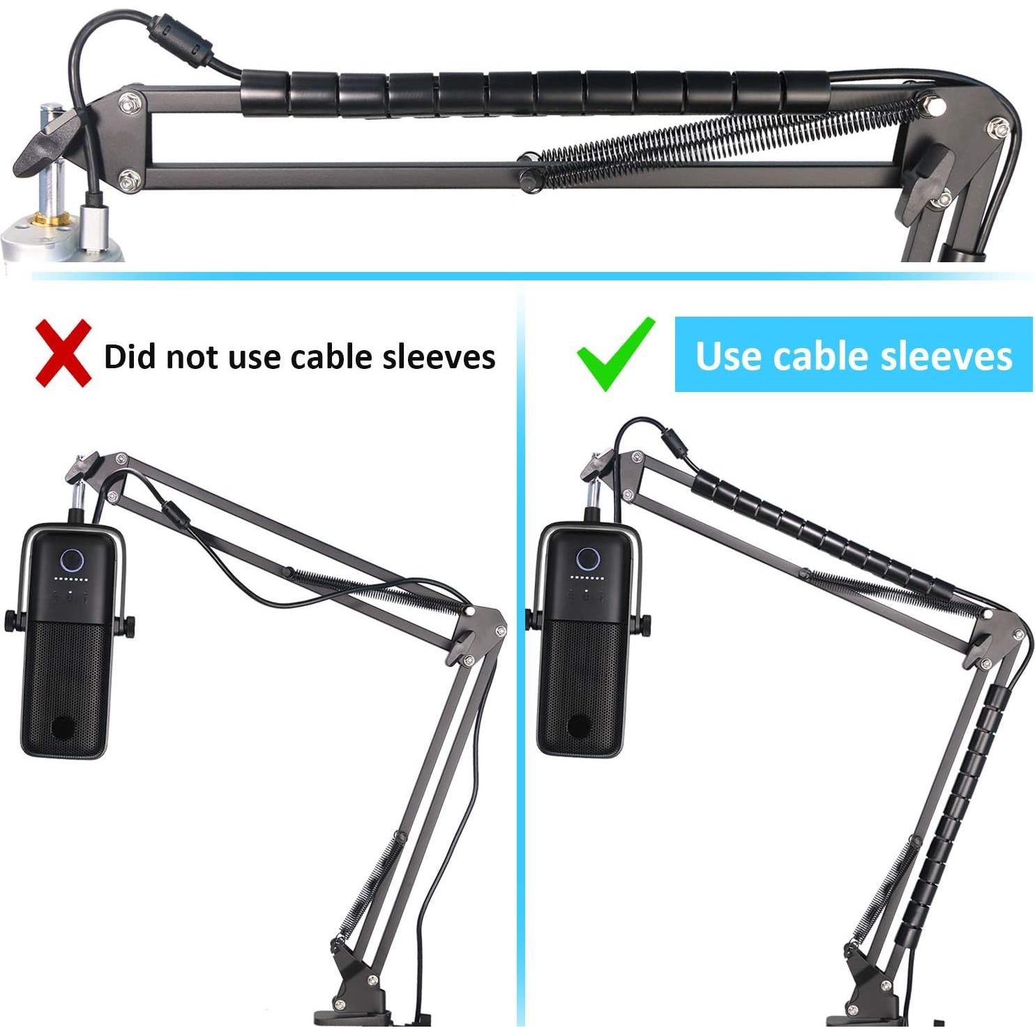 Brazo de Micrófono YOUSHARES Wave 3 Ajustable con Manga de Cable
