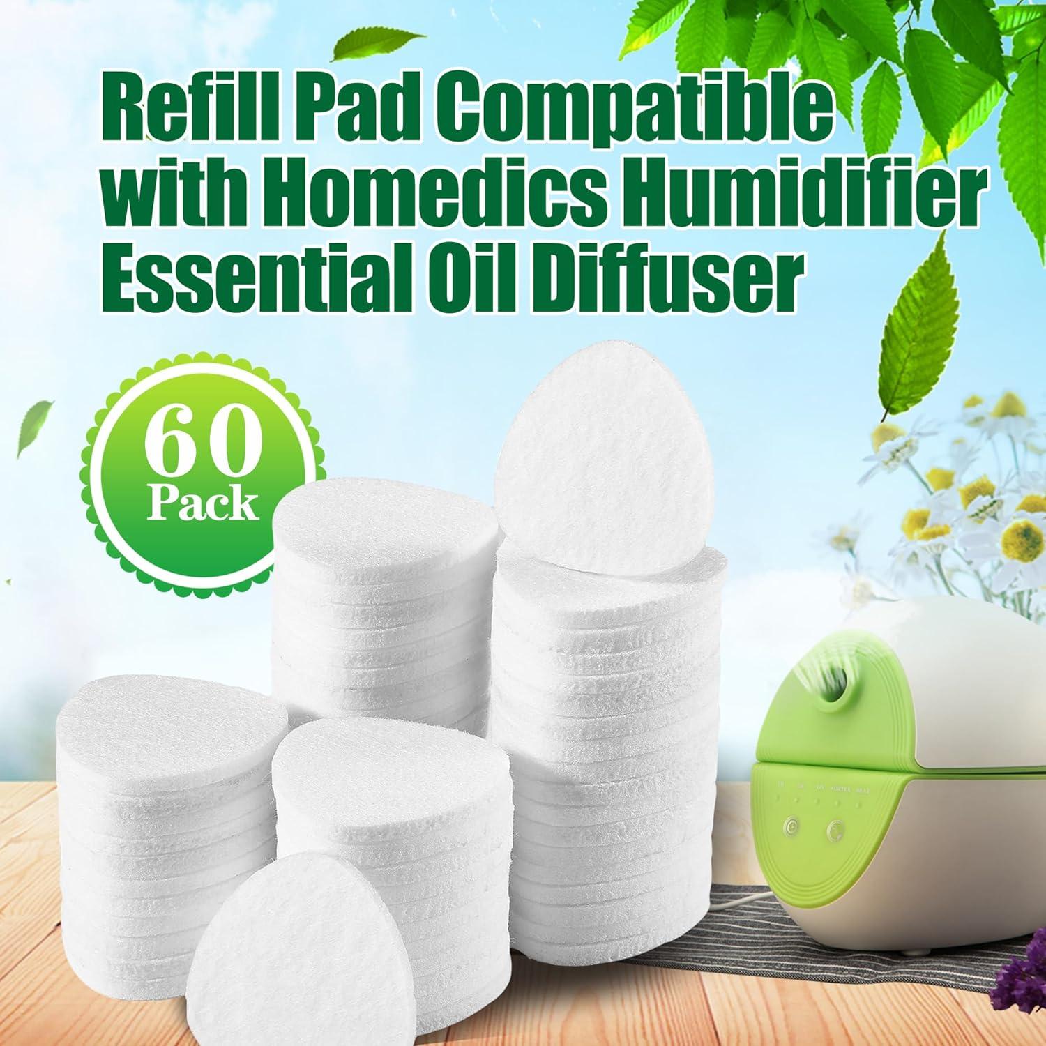 60 Almohadillas de Repuesto Microfibra Homedics para Difusores