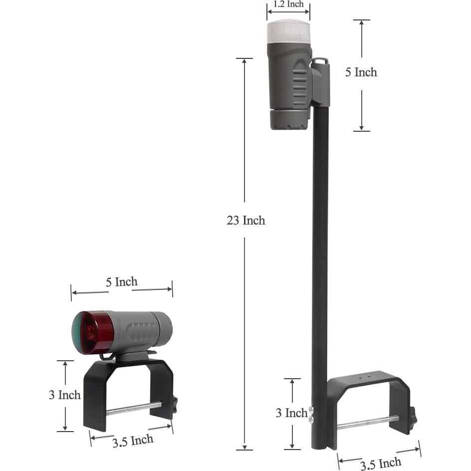 Luz de Navegación Portátil a Batería Sebnux CK002 Gris