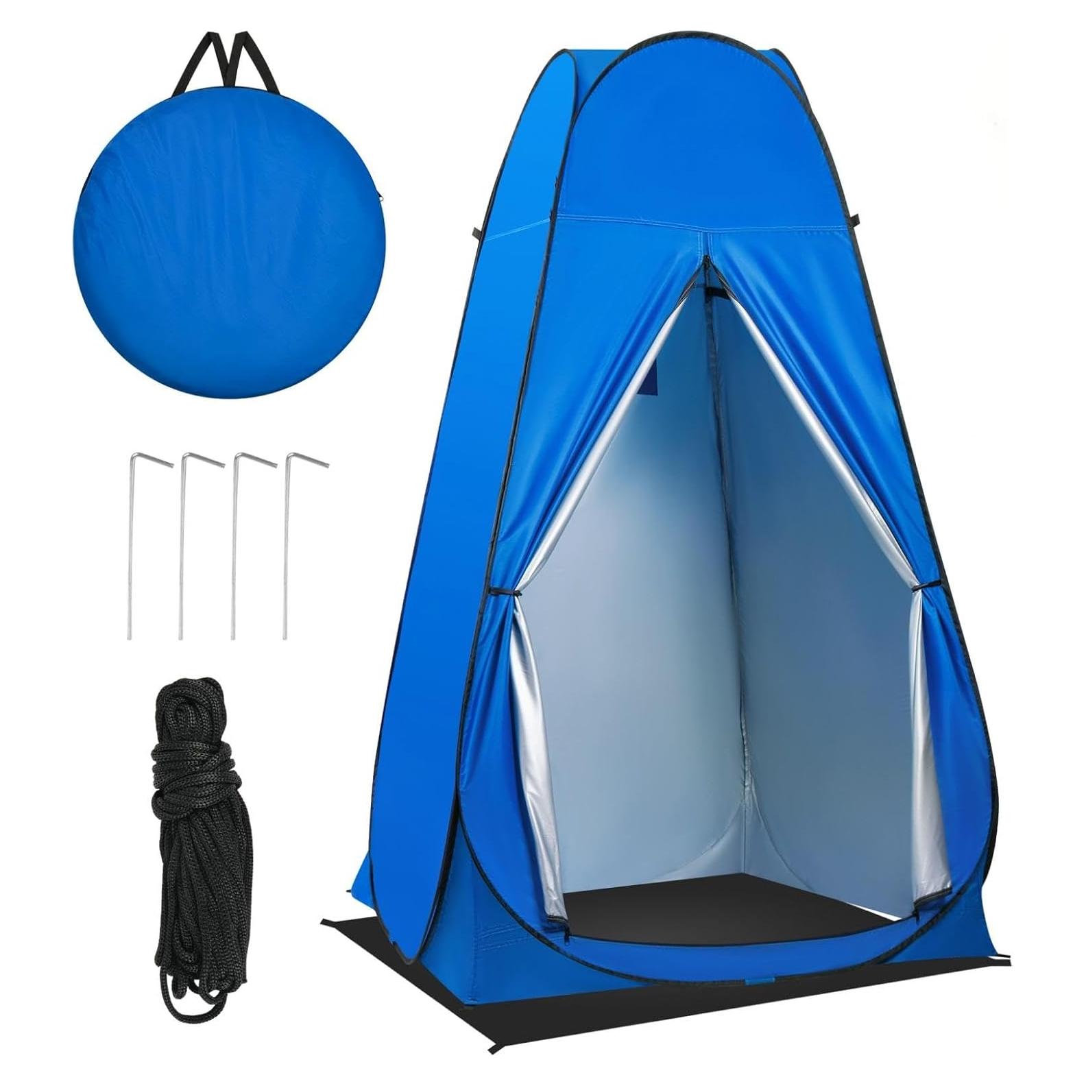 Tienda de Ducha Portátil UMIKOOL 120x120x200cm Azul