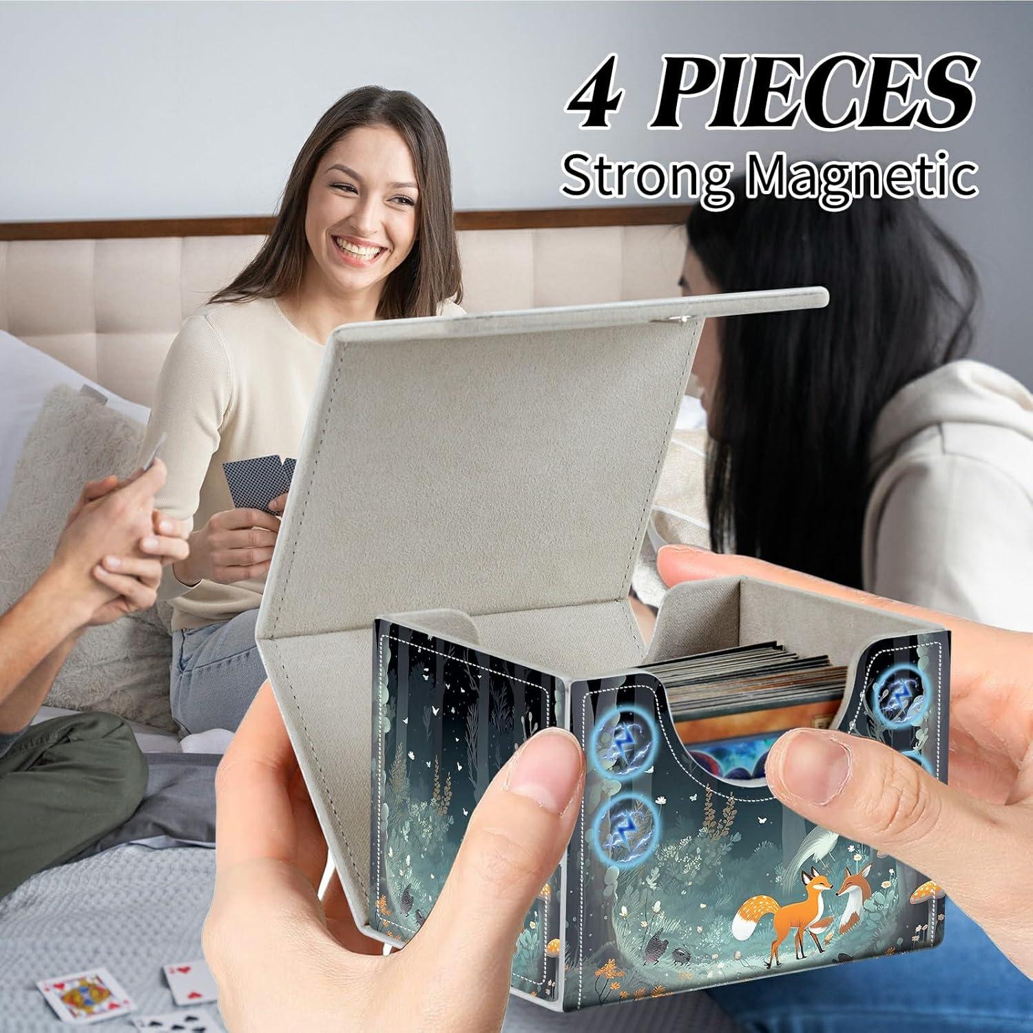 Caja de Cartas BFDHGQZC para MTG 200+ Cartas Zorros Hongos