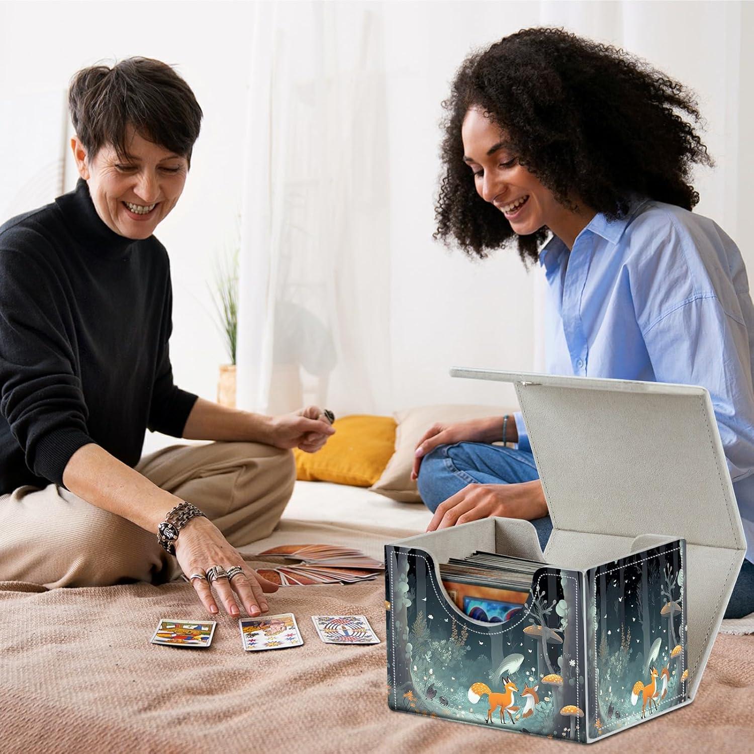 Caja de Cartas BFDHGQZC para MTG 200+ Cartas Zorros Hongos