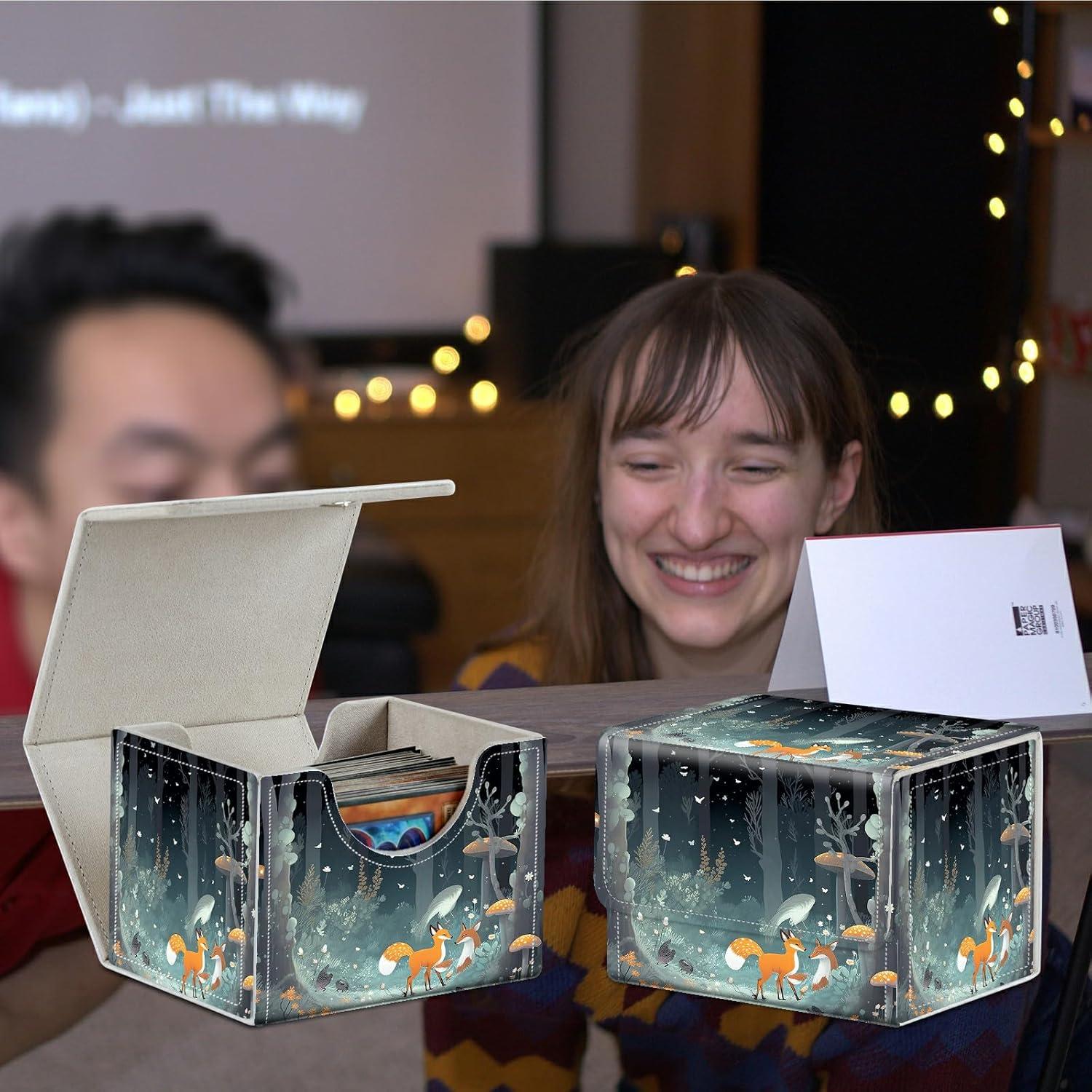 Caja de Cartas BFDHGQZC para MTG 200+ Cartas Zorros Hongos