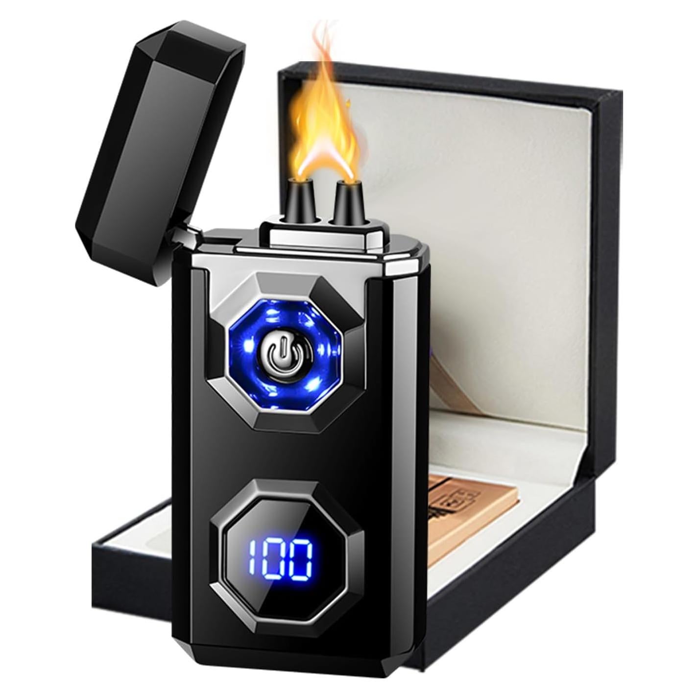 Encendedor Eléctrico TIKIUKI Tipo-C Plasma a Prueba de Viento