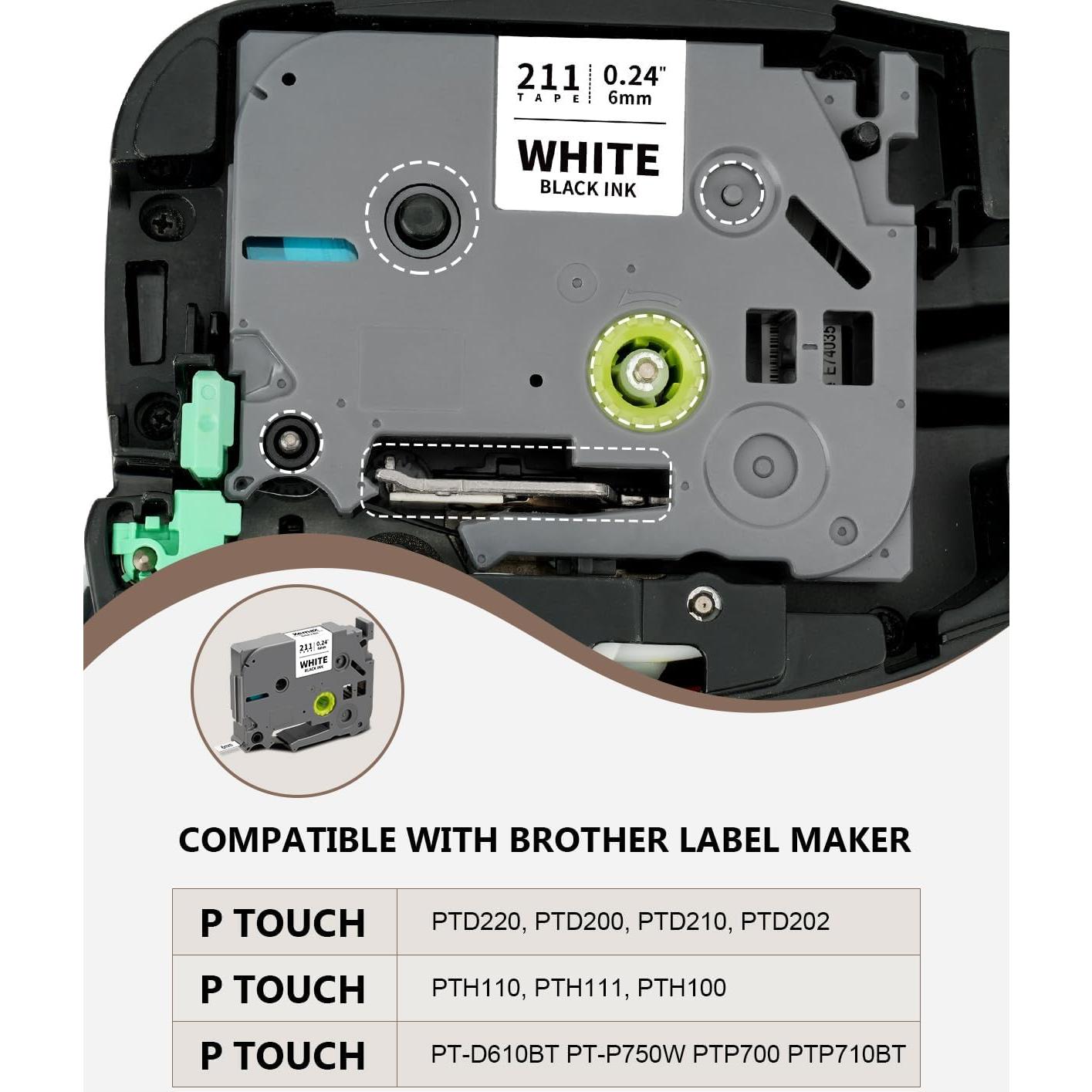 Paquete de 6 cintas de etiquetas 6mm XemaX colores variados