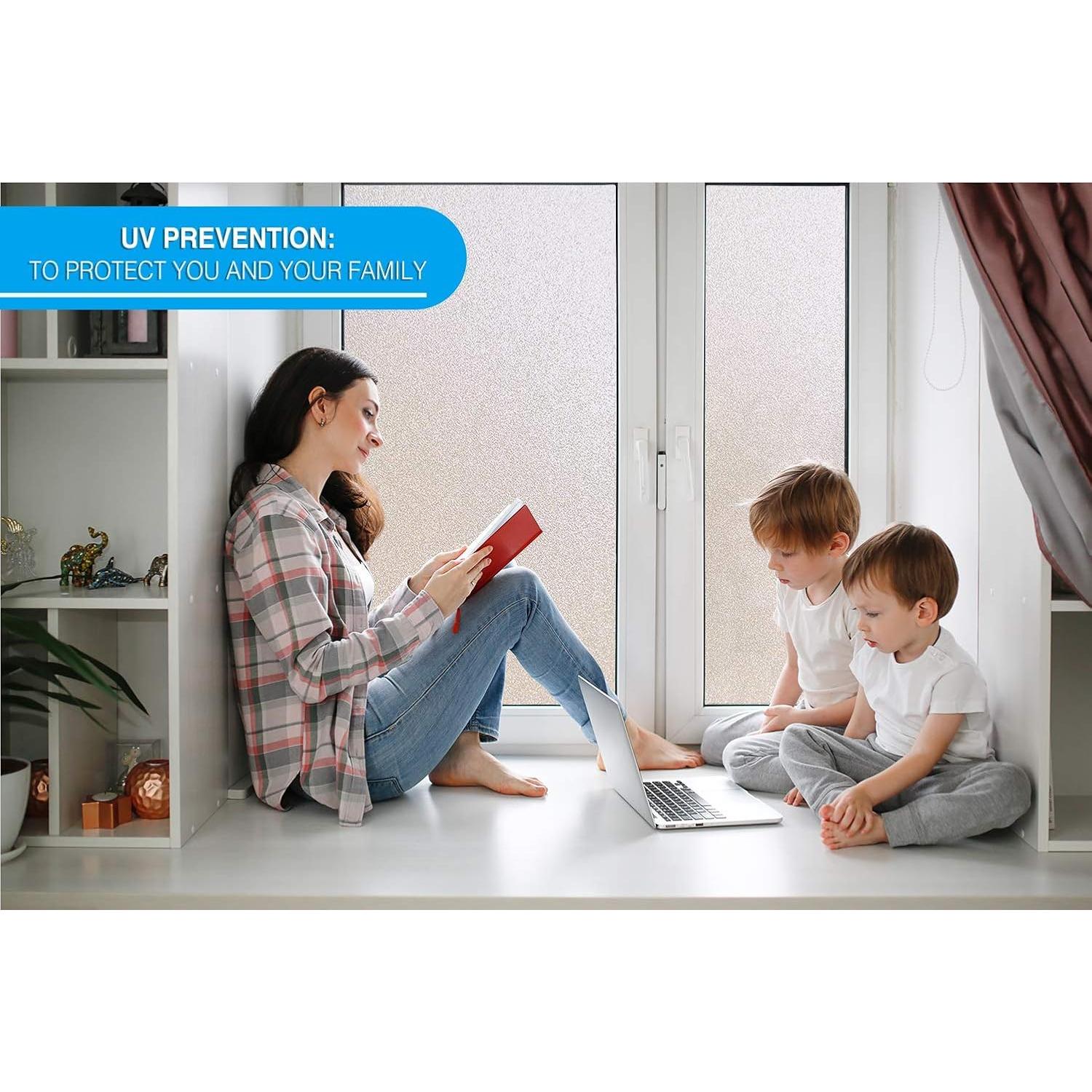 Película de Ventana Torbellino Escarcha Invernal 44.5x203.2cm