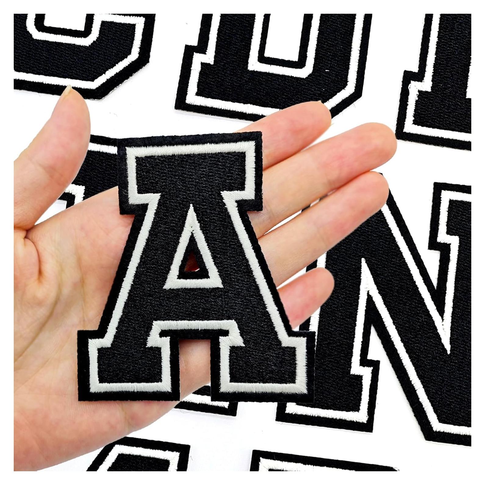 26 Piezas Parche de Letras Bordado Gleihow Negro