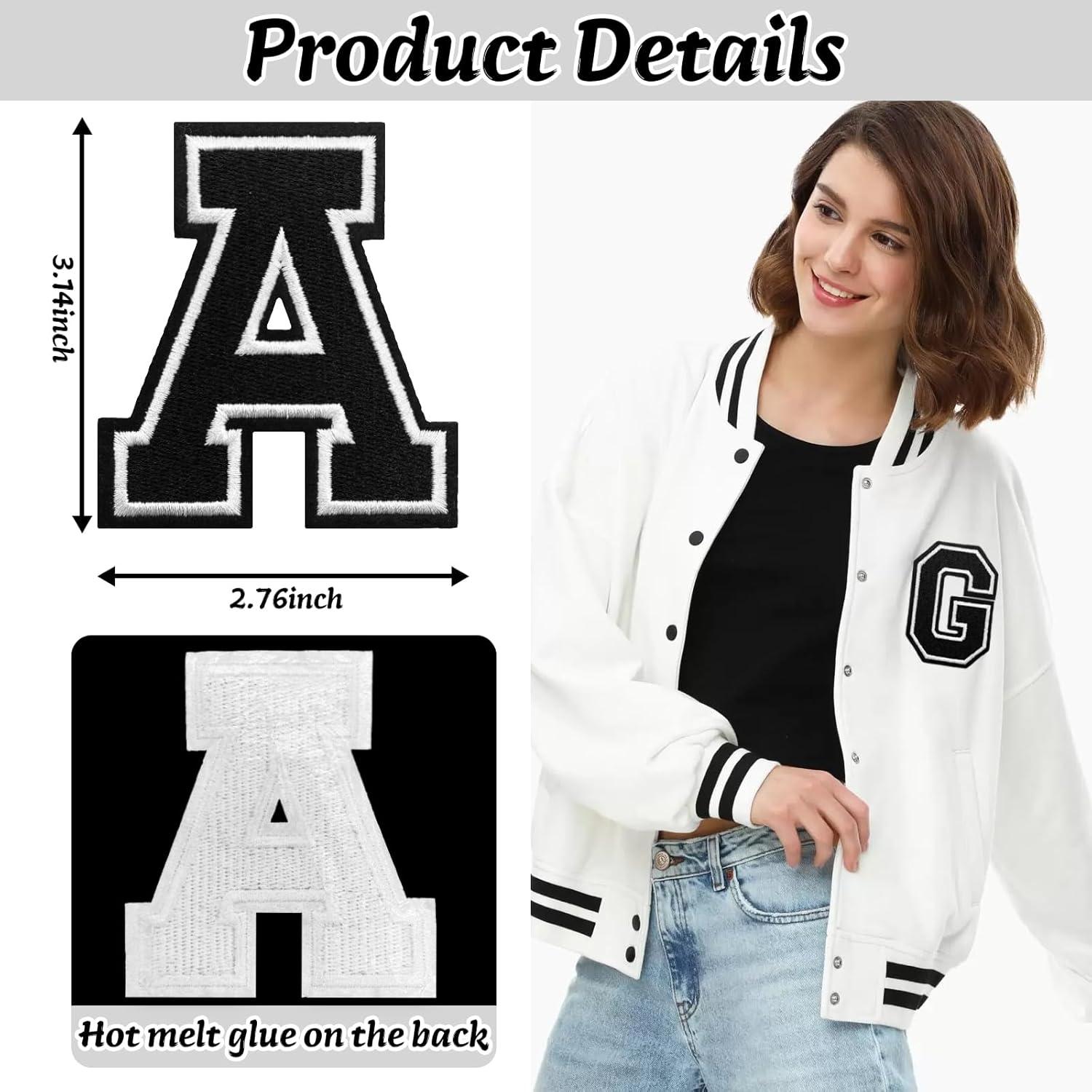 26 Piezas Parche de Letras Bordado Gleihow Negro