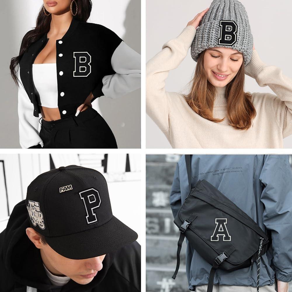 26 Piezas Parche de Letras Bordado Gleihow Negro