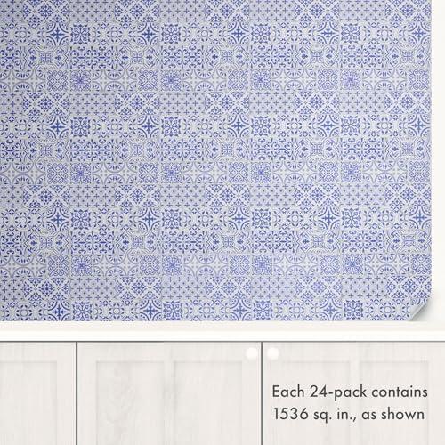 Paquete de 24 Azulejos de Papel Autoadhesivos Main Street 20x20 cm