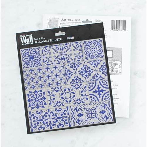 Paquete de 24 Azulejos de Papel Autoadhesivos Main Street 20x20 cm