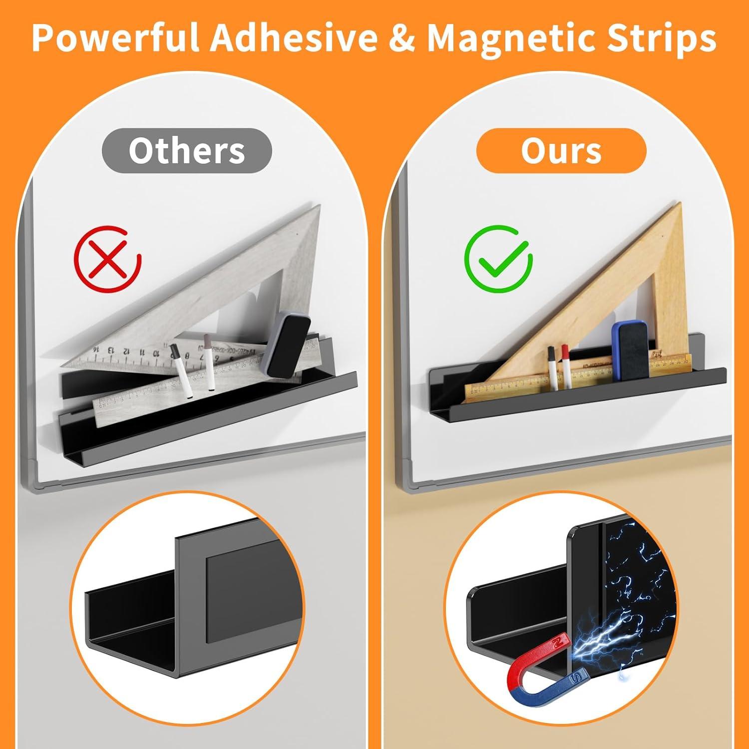 Estante Magnético para Libros Carmanon Negro 43.18x5.58cm