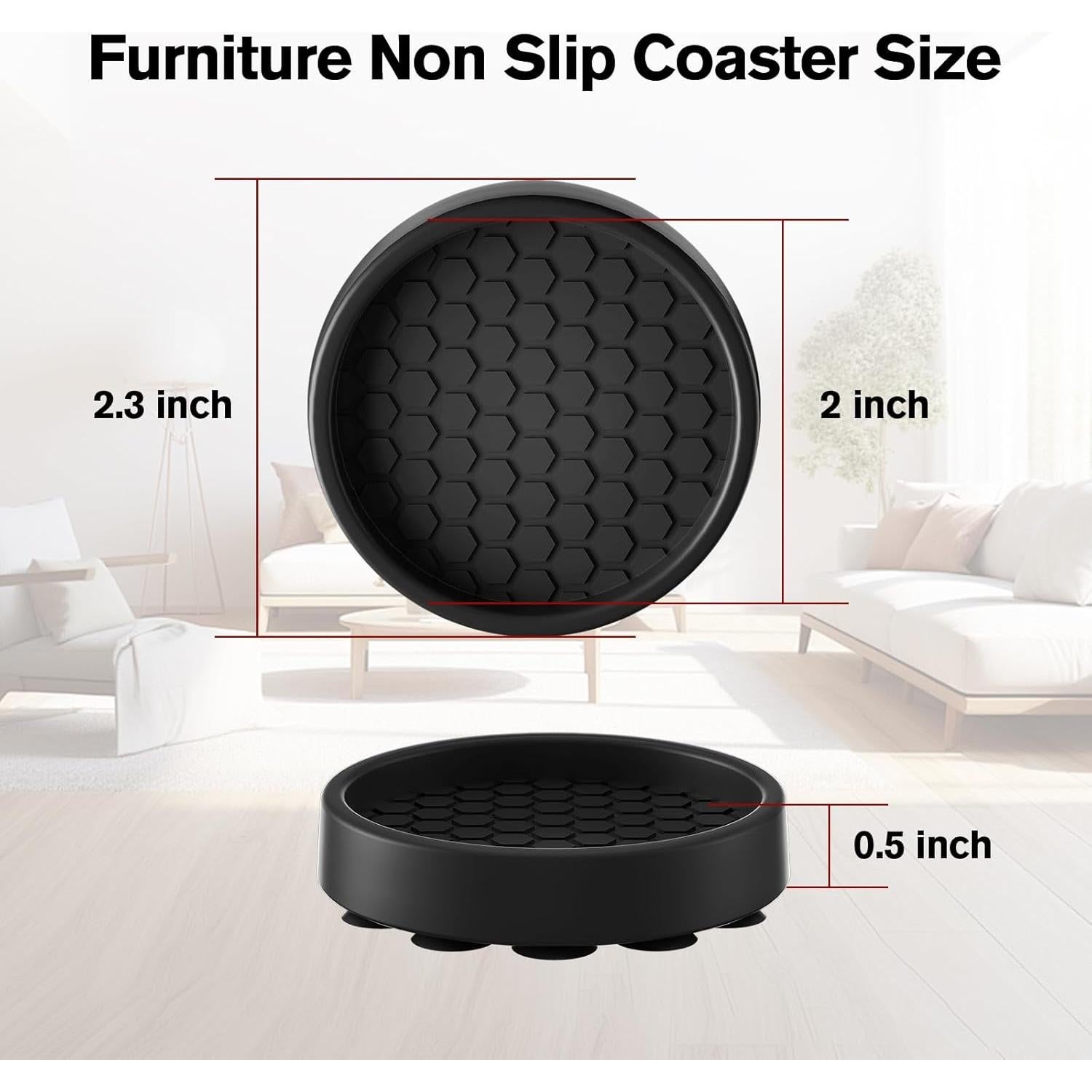 Almohadillas Antideslizantes para Muebles BOIVSHI 8 Pcs 5.08 cm