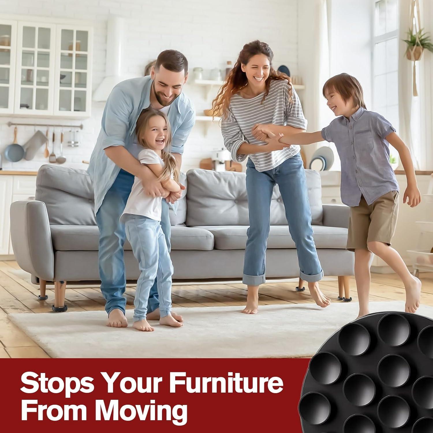 Almohadillas Antideslizantes para Muebles BOIVSHI 8 Pcs 5.08 cm