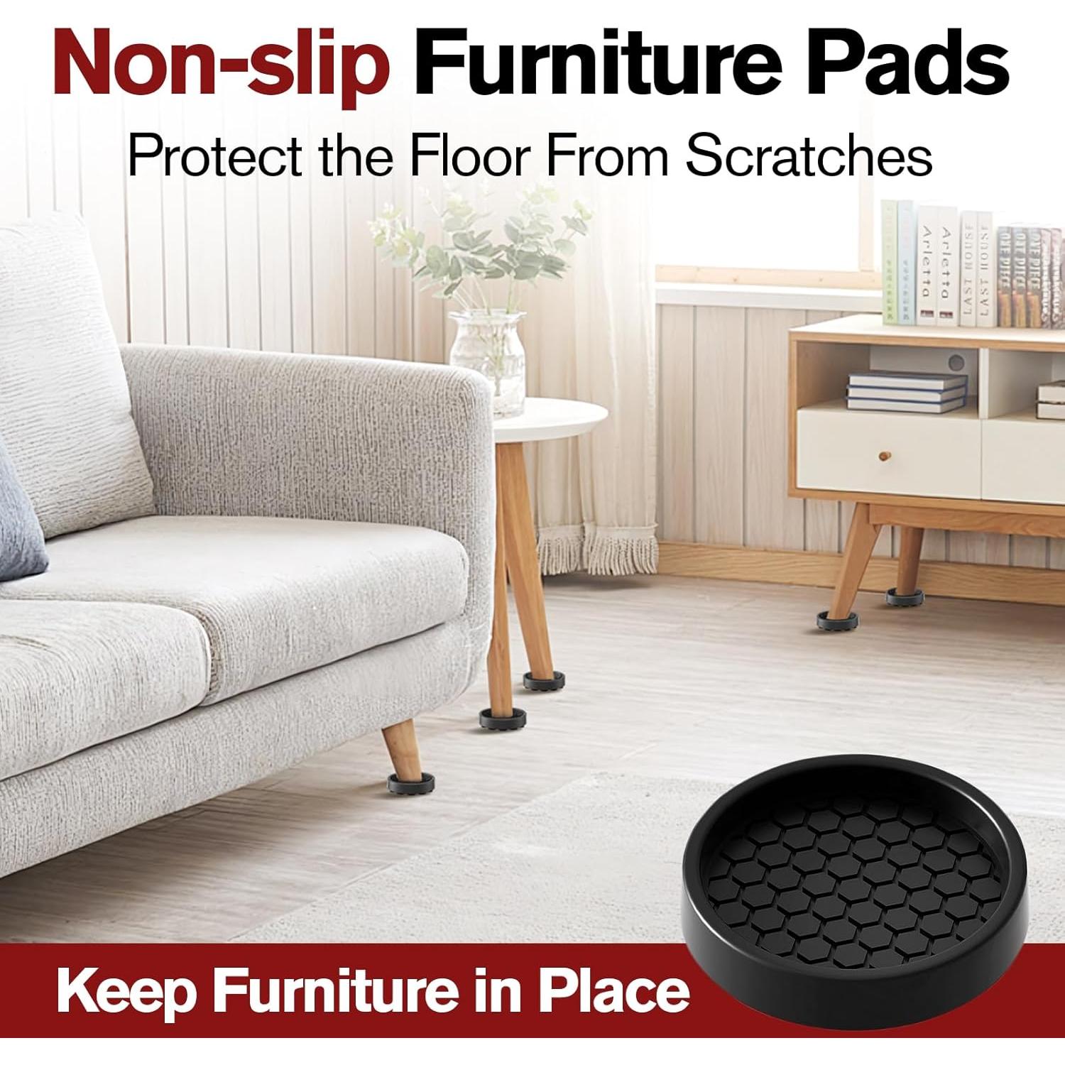 Almohadillas Antideslizantes para Muebles BOIVSHI 8 Pcs 5.08 cm