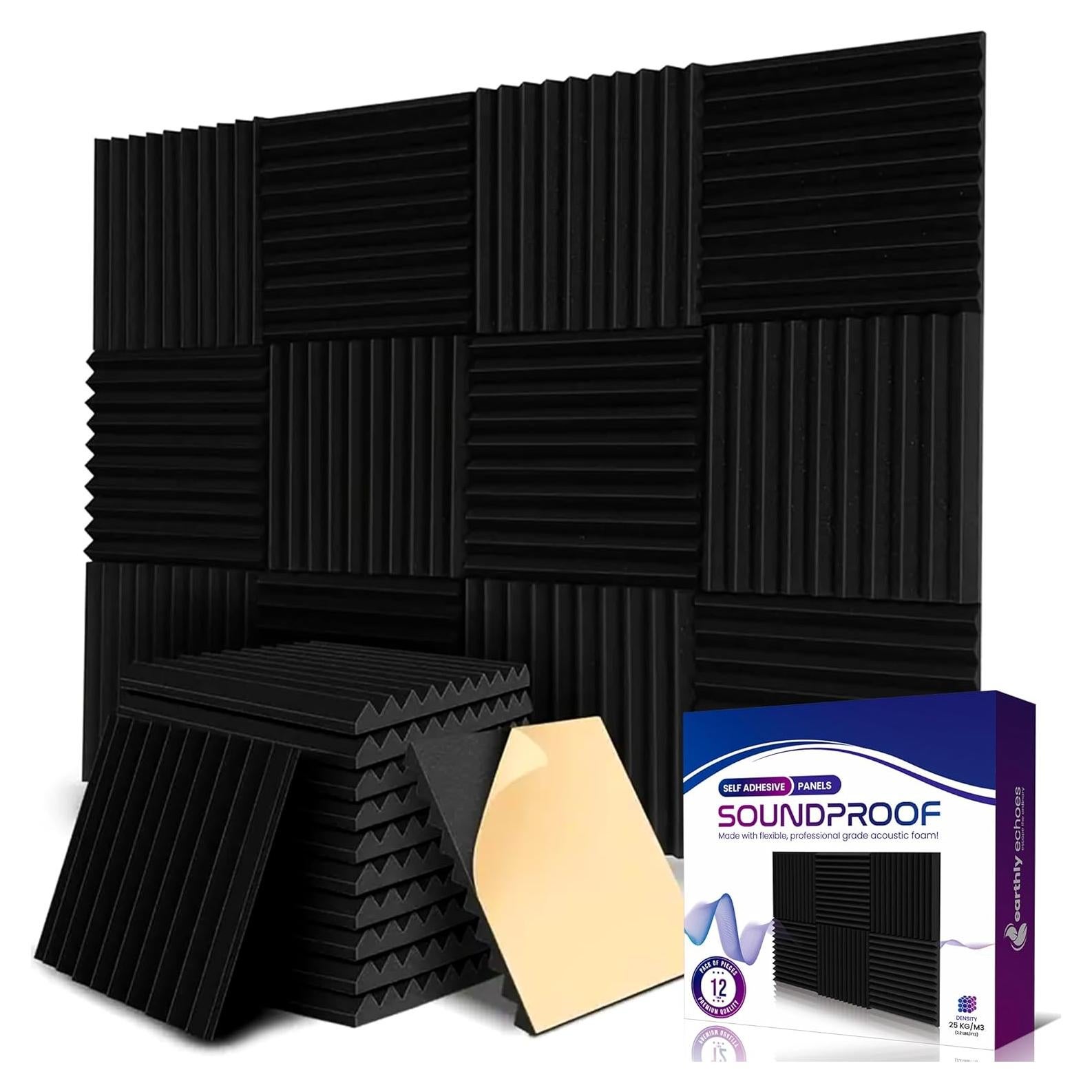 Paneles Acústicos Autoadhesivos 30 x 30 cm - Paquete de 12