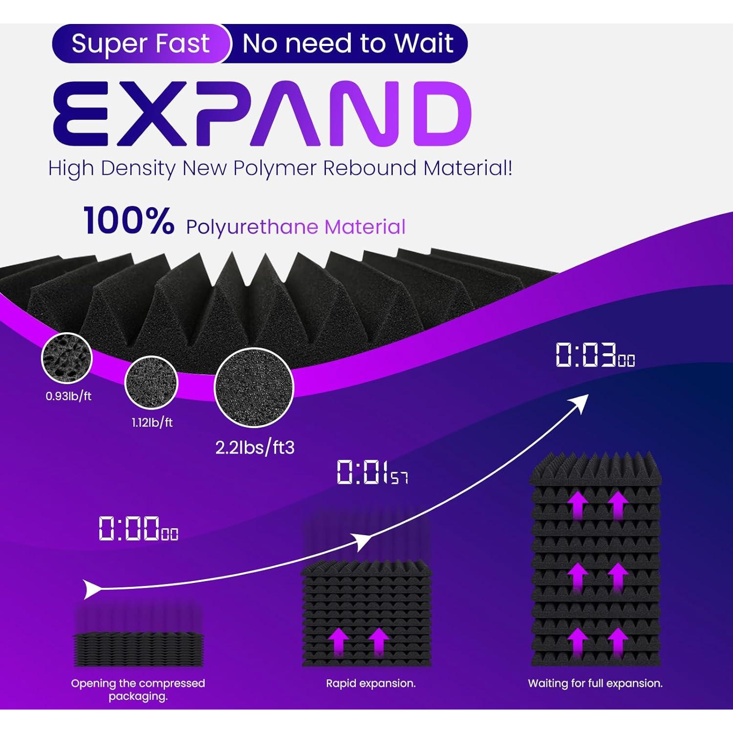 Paneles Acústicos Autoadhesivos 30 x 30 cm - Paquete de 12