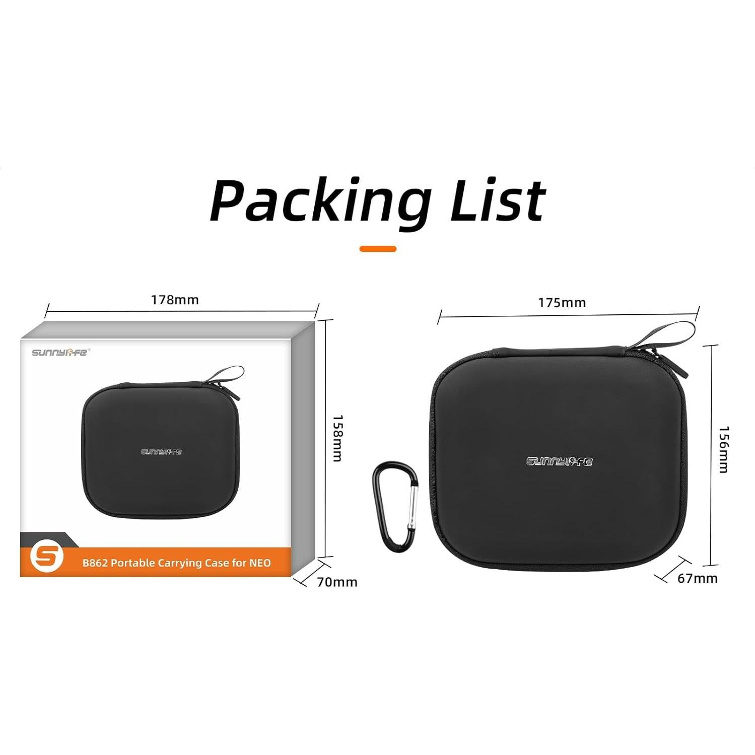 Funda Protectora Mini para Drone DJI Neo - LIBOQIAO Negra