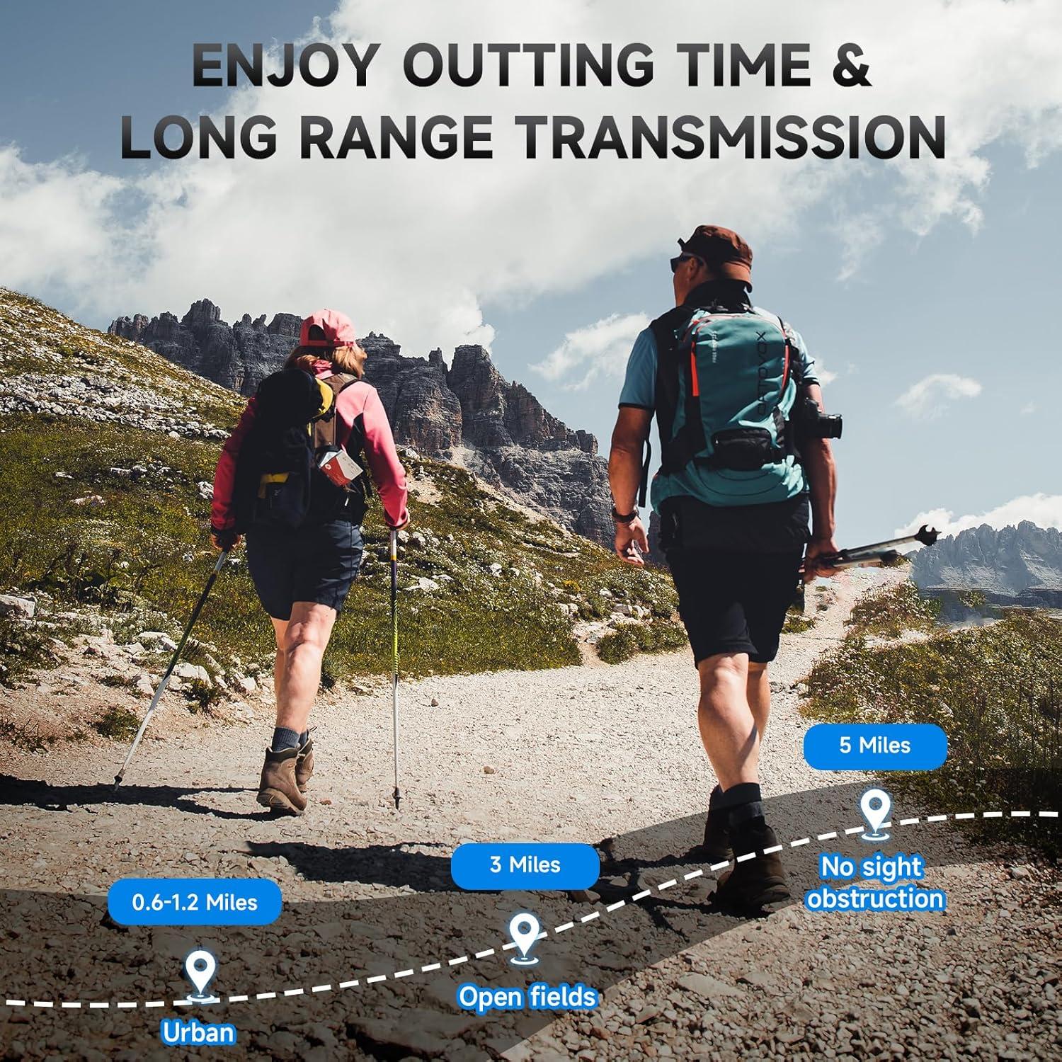 Walkie Talkies Recargables JIANUA 2 Paquete Colorido 8 km