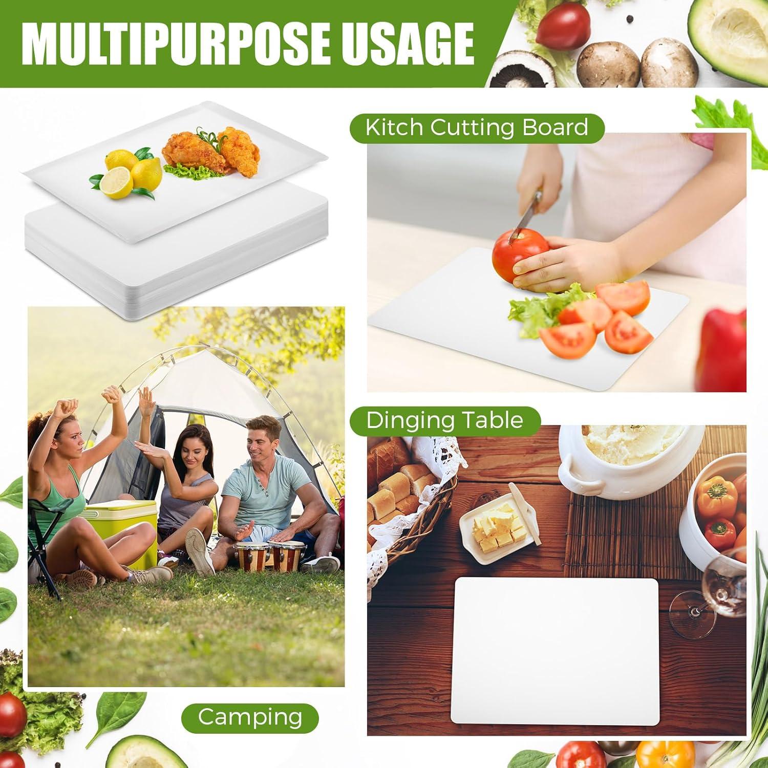 Hushee 60 Hojas de Tabla de Cortar Desechables 24.8 x 33 cm