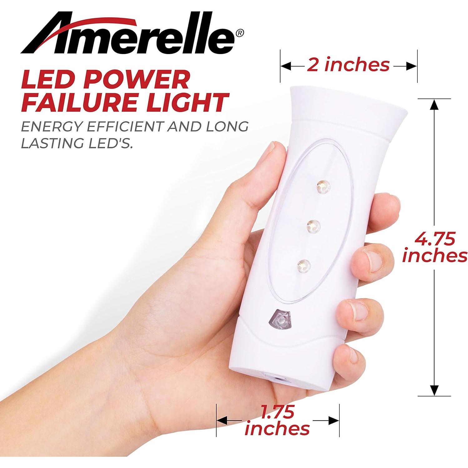 Luz de Emergencia LED Amerelle 71134 - Batería Recargable 7h