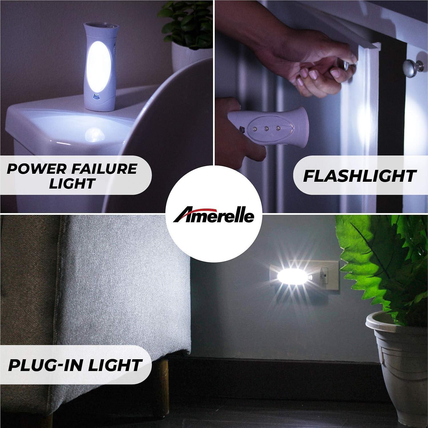 Luz de Emergencia LED Amerelle 71134 - Batería Recargable 7h