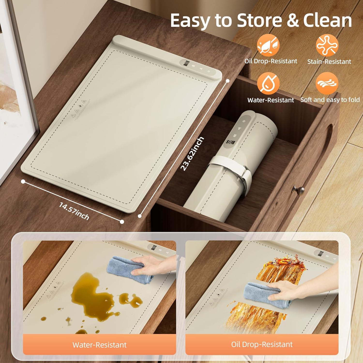 Manta Calentadora de Alimentos SKYRISE 60x37 cm Beige 6 Niveles